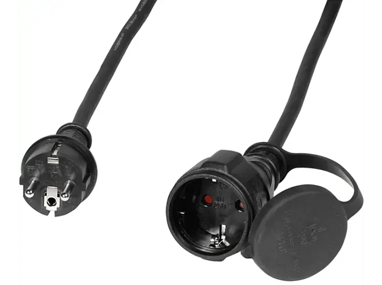 Vivanco 61148 Outdoor Schuko-Verlängerungskabel, 25m; Outdoor Verlängerungskabel