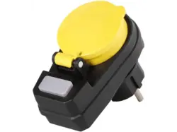 Vivanco 39610 Outdoor Schuko Adapter mit Schalter