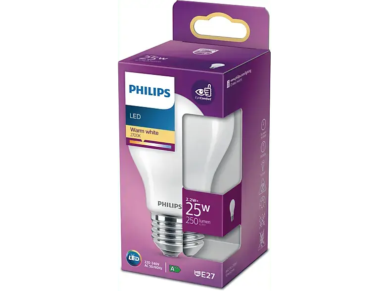 Philips Glühlampe LED Classic 25W E27 WW A60 FR ND SRT4; LED Leuchtmittel