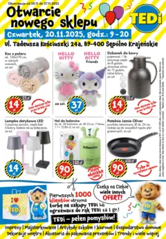 Pogląd oferty "TEDi Gazetka - Sępólno Krajeńskie" - ważna od 20.11.2025 Pogląd oferty "TEDi Gazetka - Sępólno Krajeńskie" - ważna od 20.11.2025