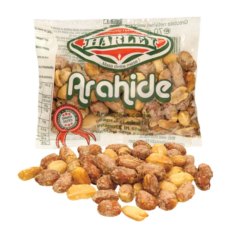 Erdnusskerne mit Haut, geröstet und gesalzen