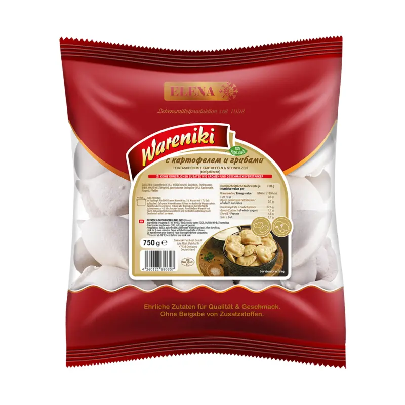 Wareniki-Teigtaschen mit Kartoffeln & Steinpilzen