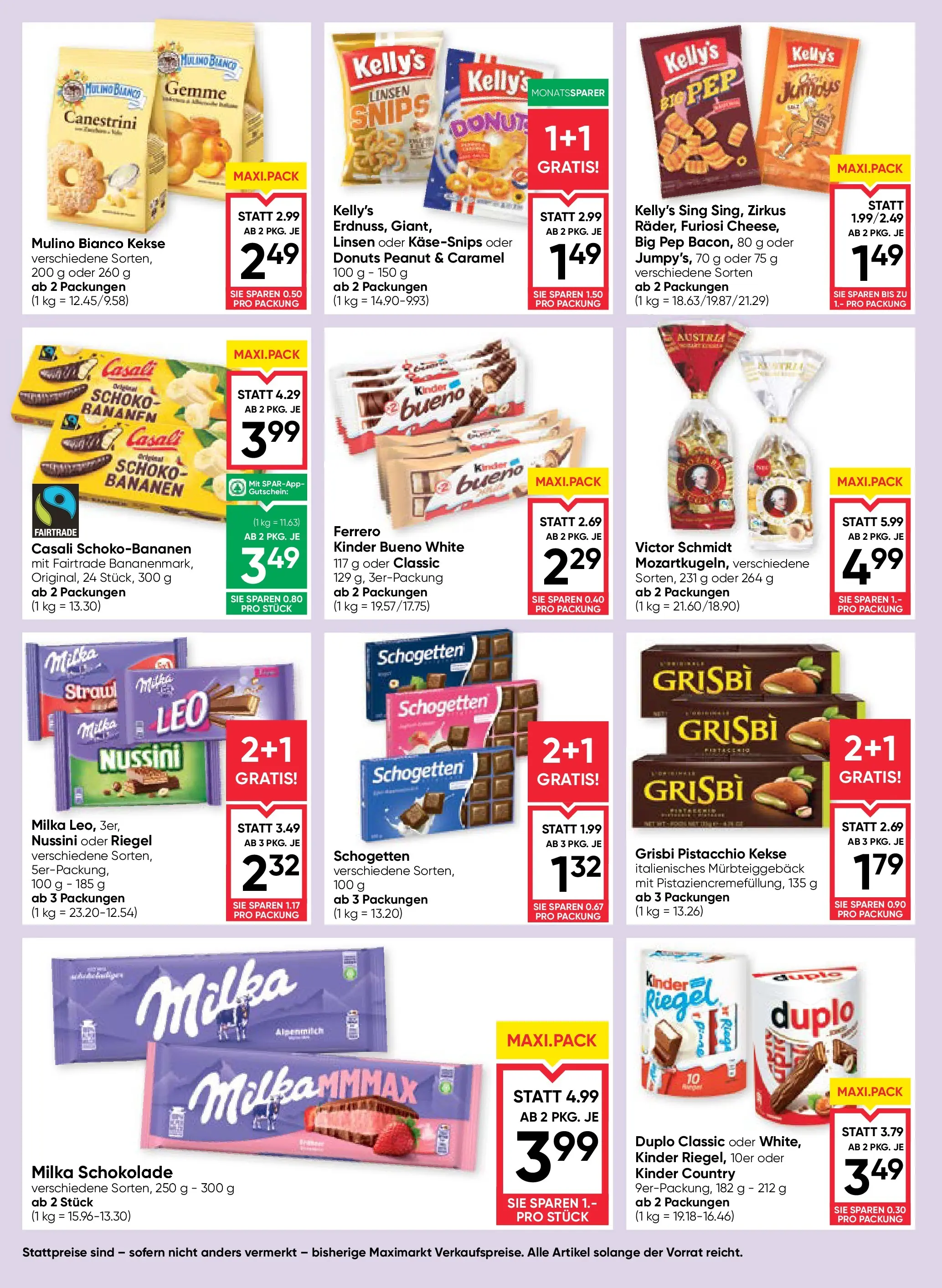 Maximarkt Haid, Linz von 13.11.2025 - Aktuelle Angebote | Seite: 12 | Produkte: Kekse, Schokolade, Bananen