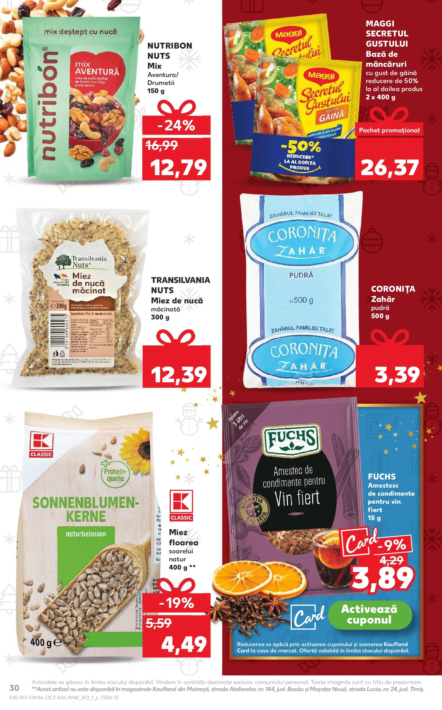 Catalog Kaufland - Viseu de Sus 12.11.2025 - Revista si Oferta | Pagină: 30 | Produse: Pudră, Vin, Nuci, Condimente