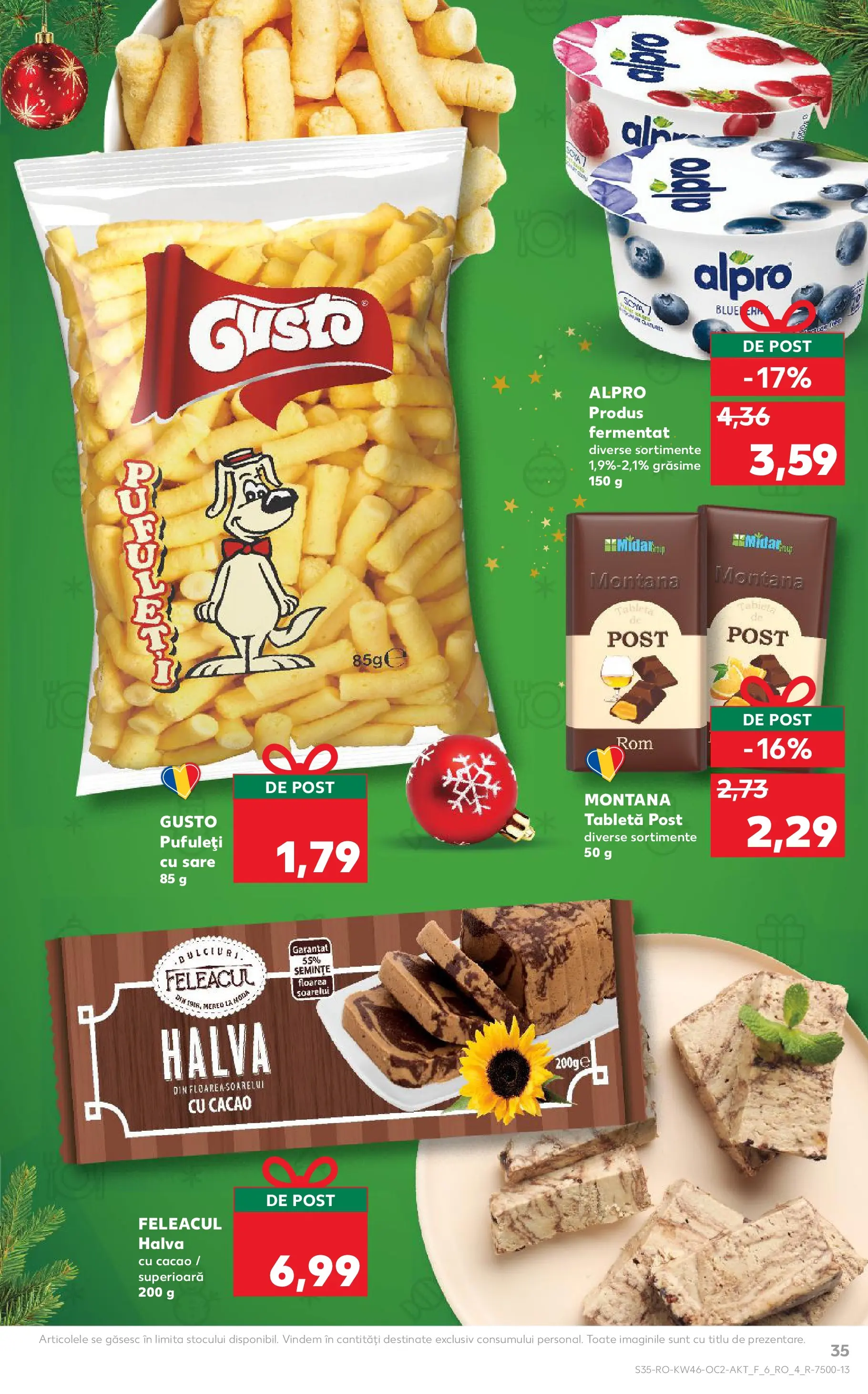 Catalog Kaufland - Viseu de Sus 12.11.2025 - Revista si Oferta | Pagină: 35 | Produse: Tabletă, Semințe, Pufuleți, Sare