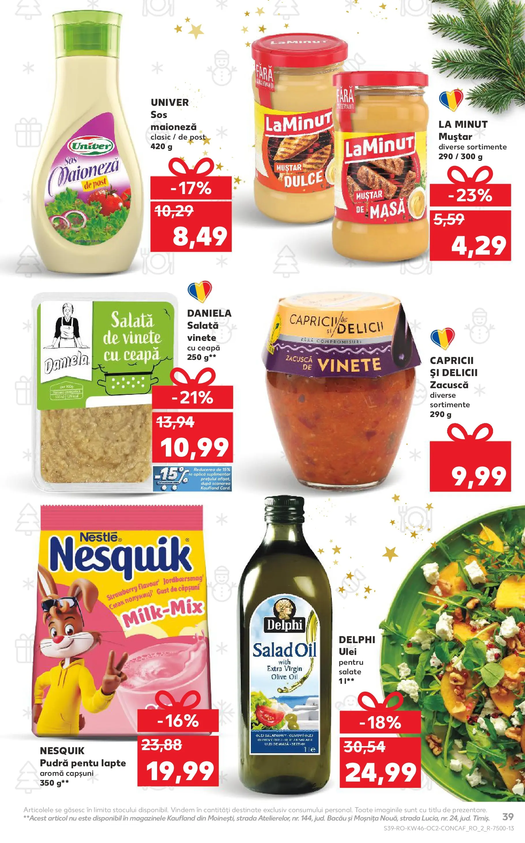 Catalog Kaufland - Viseu de Sus 12.11.2025 - Revista si Oferta | Pagină: 39 | Produse: Pudră, Ulei, Salată, Ceapă