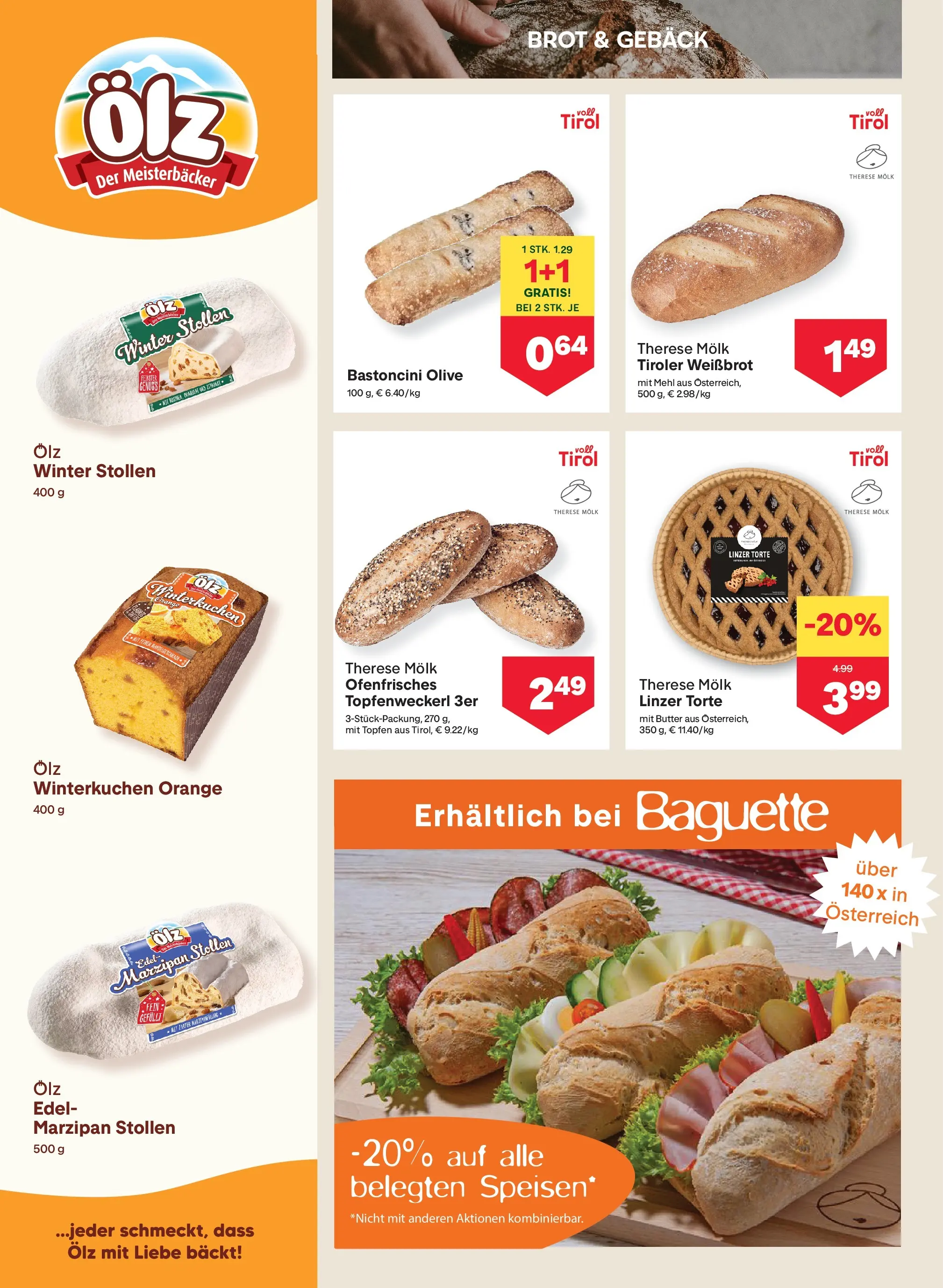 MPREIS Steyr von 20.11.2025 - Aktuelle Angebote | Seite: 4 | Produkte: Jääkaappipakastin, Butter, Brot