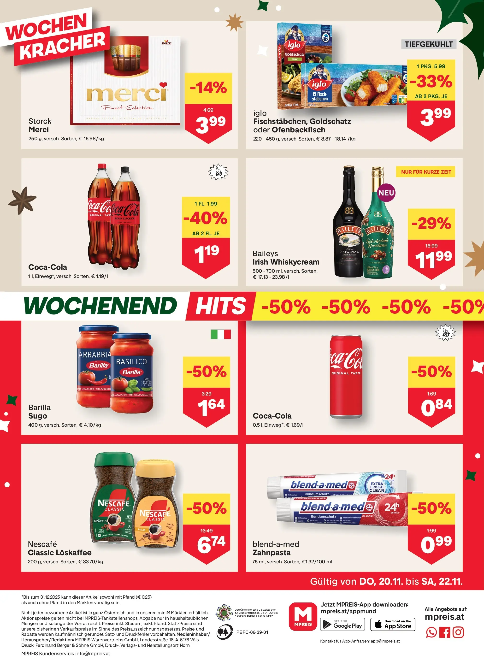 MPREIS Steyr von 20.11.2025 - Aktuelle Angebote | Seite: 12 | Produkte: Zucker, Drucker, Schokolade, Zahnpasta