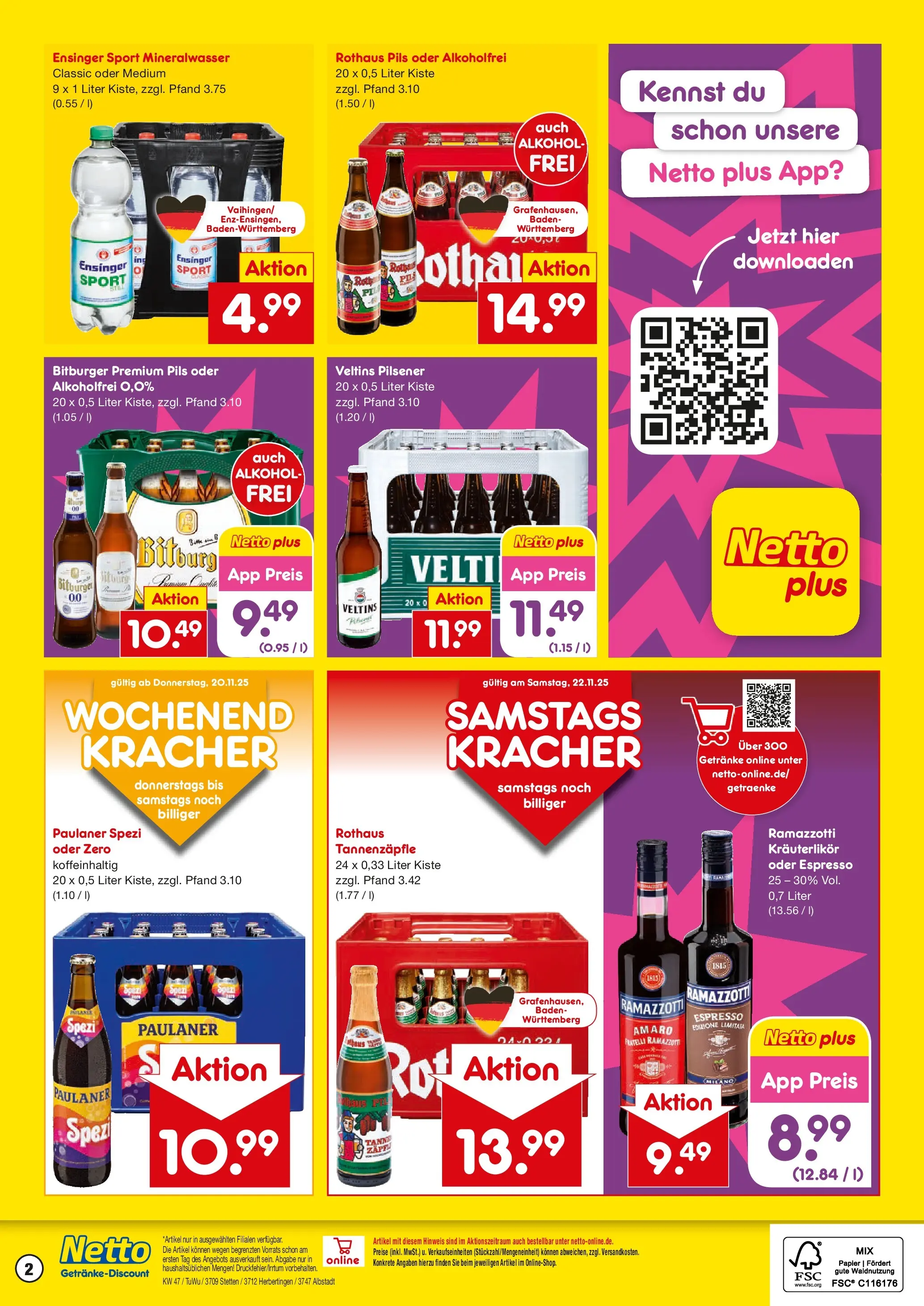 Netto Marken-Discount prospekt Stetten Am Kalten Markt	 (ab 16.11.2025) » Angebote | Seite: 2