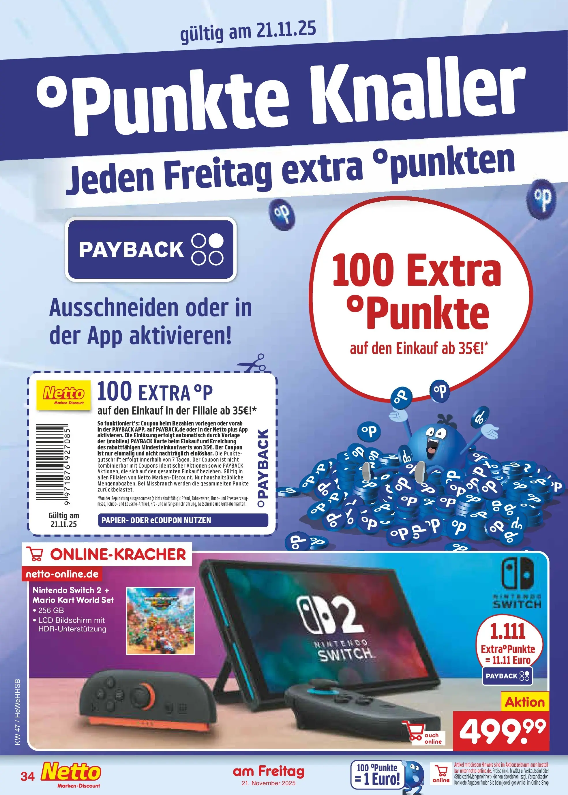 Netto Marken-Discount prospekt Brietlingen	 (ab 16.11.2025) » Angebote | Seite: 42 | Produkte: Bildschirm