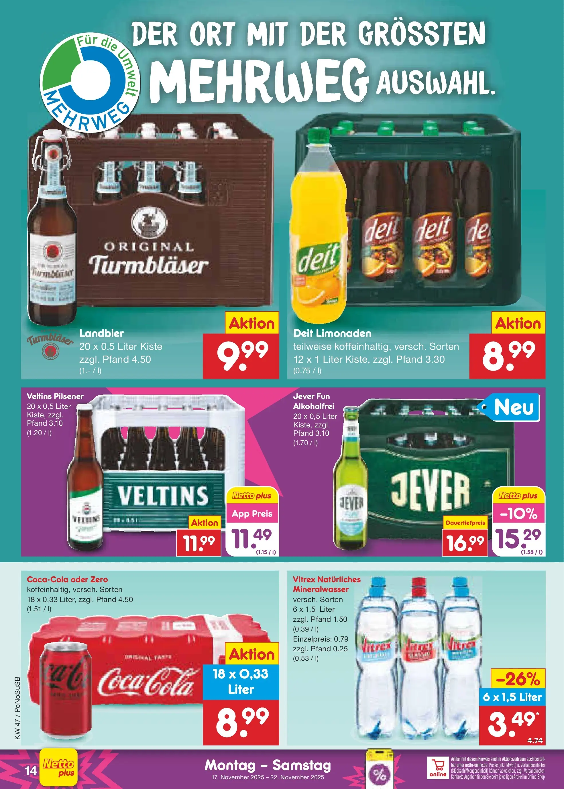 Netto Marken-Discount prospekt Amberg	 (ab 16.11.2025) » Angebote | Seite: 14