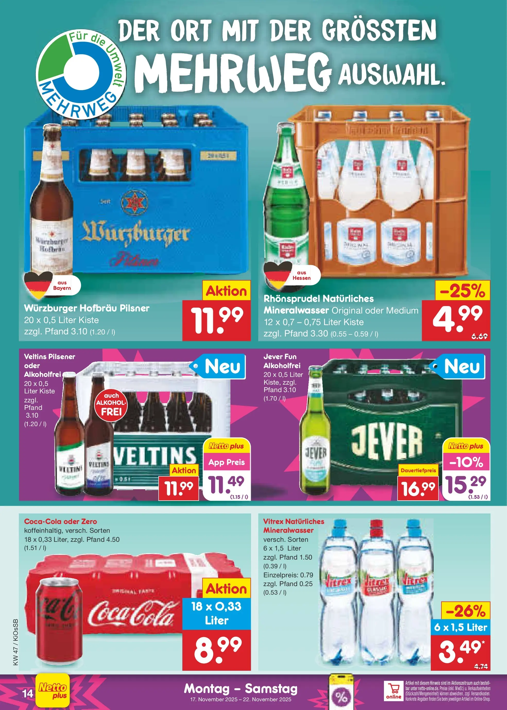 Netto Marken-Discount prospekt Oberhaid	 (ab 16.11.2025) » Angebote | Seite: 14