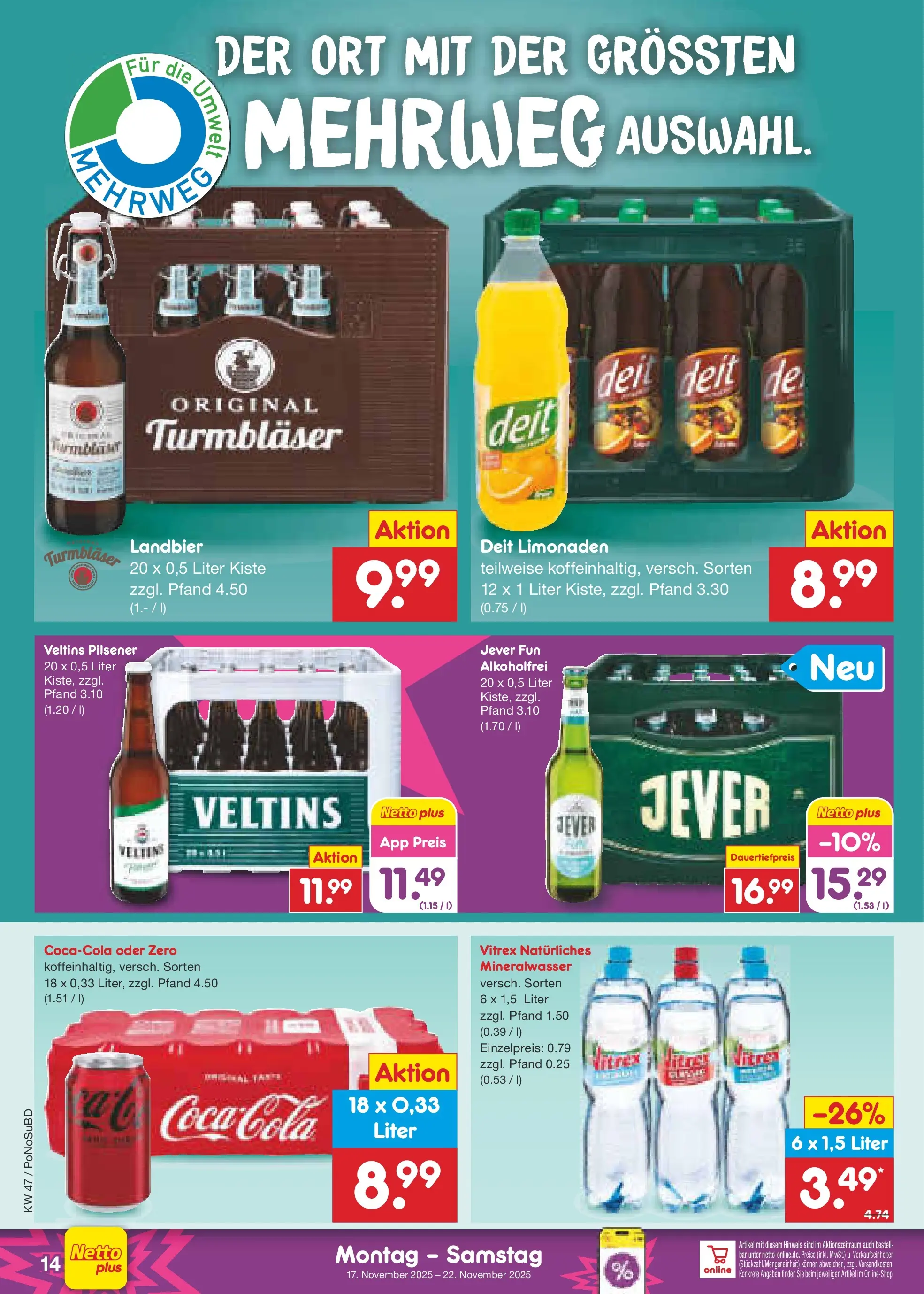 Netto Marken-Discount prospekt Selb	 (ab 16.11.2025) » Angebote | Seite: 14