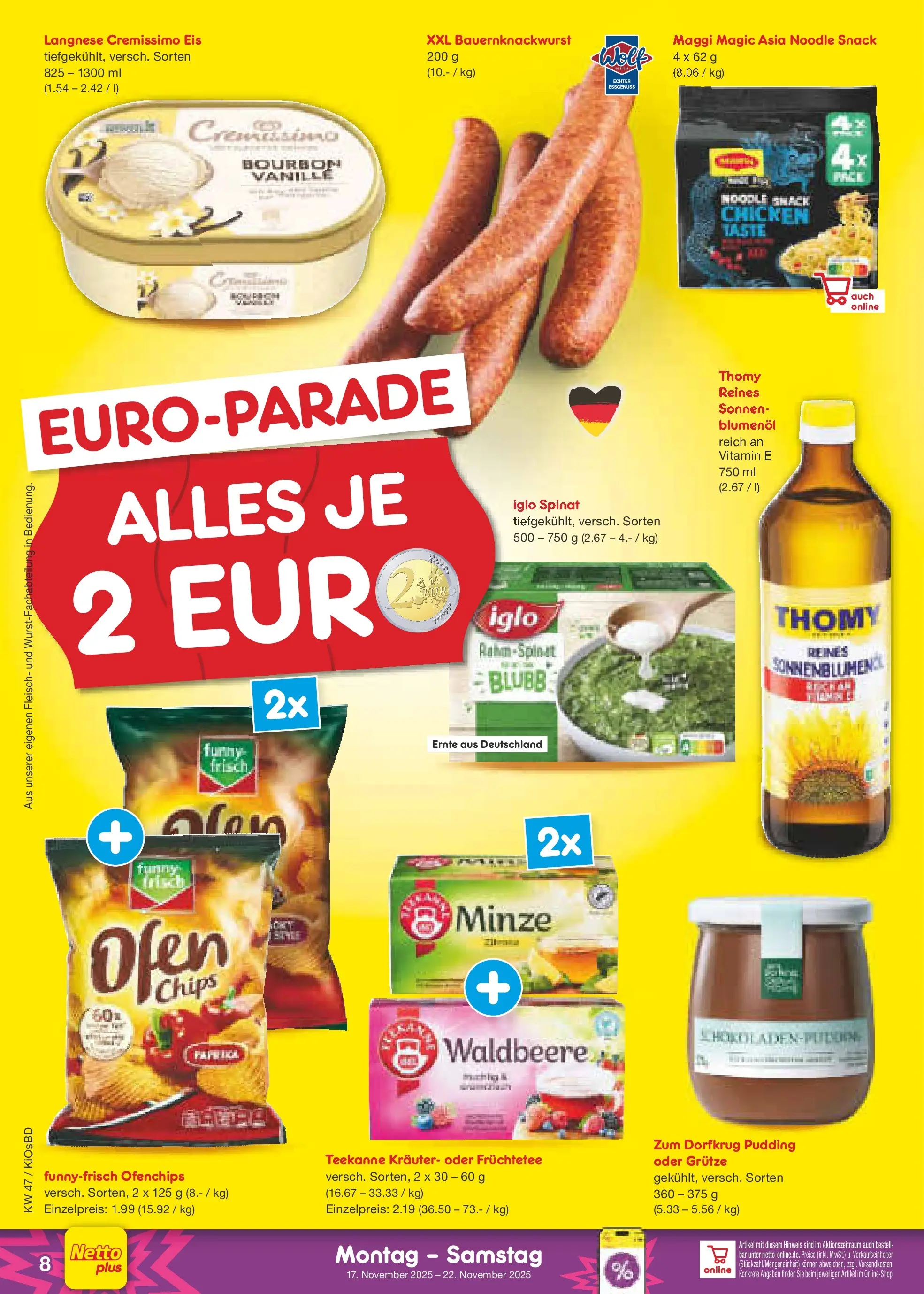 Netto Marken-Discount prospekt Mistelbach	 (ab 16.11.2025) » Angebote | Seite: 8