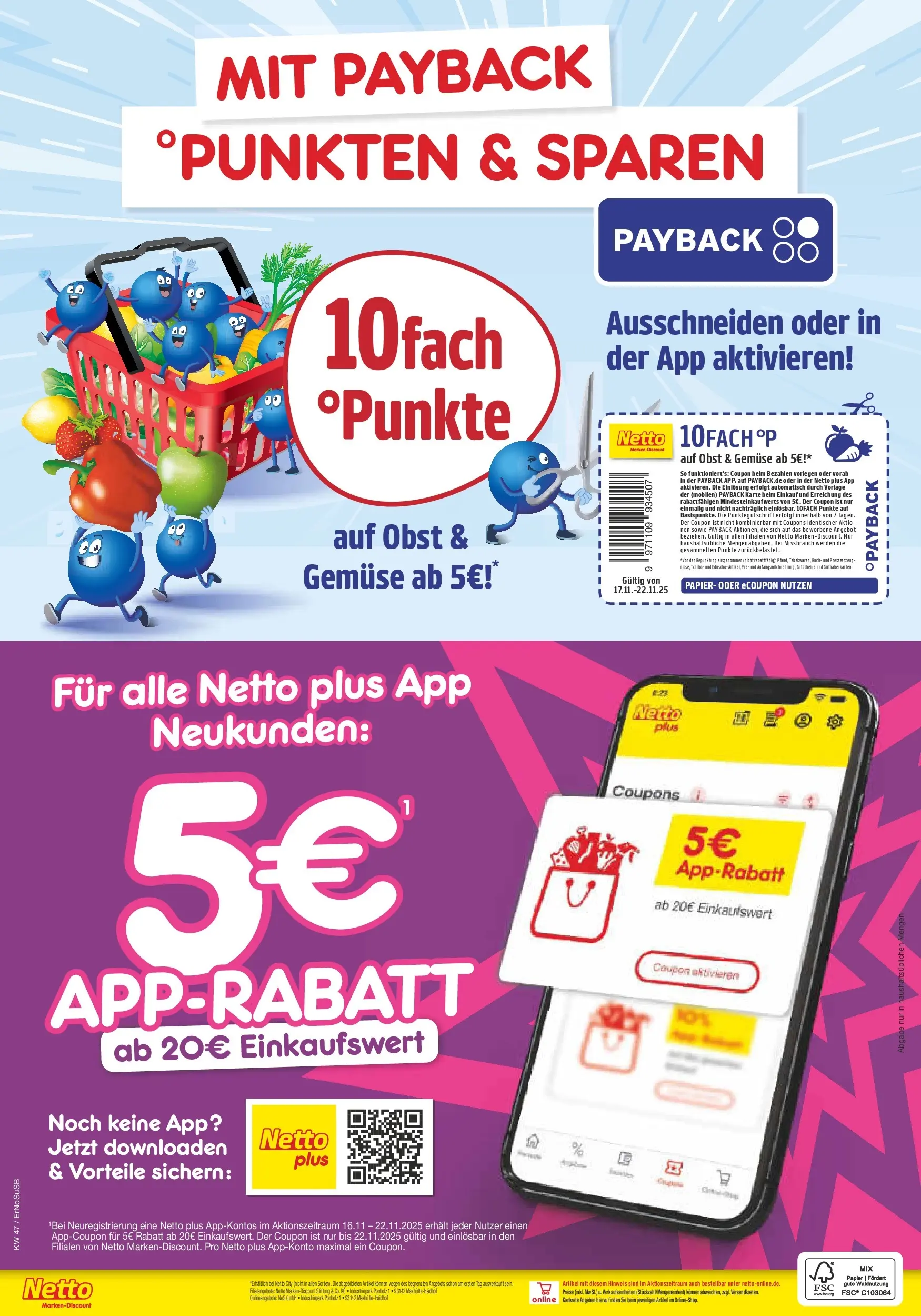 Netto Marken-Discount prospekt Nordhausen	 (ab 16.11.2025) » Angebote | Seite: 50 | Produkte: Gemüse, Obst