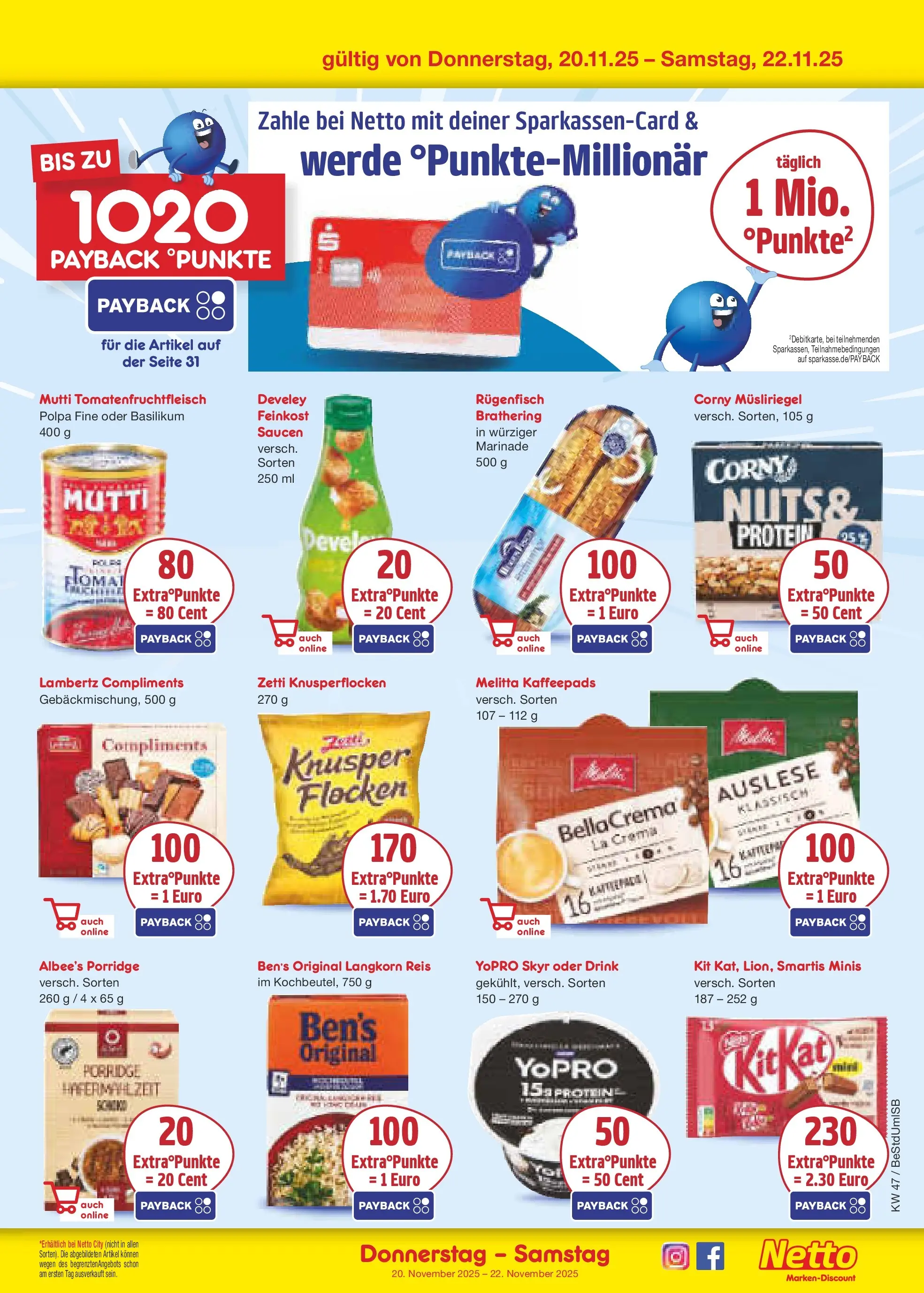 Netto Marken-Discount prospekt Berlin-Spandau	 (ab 16.11.2025) » Angebote | Seite: 39 | Produkte: Melitta, Kaffeepads, Skyr, Reis