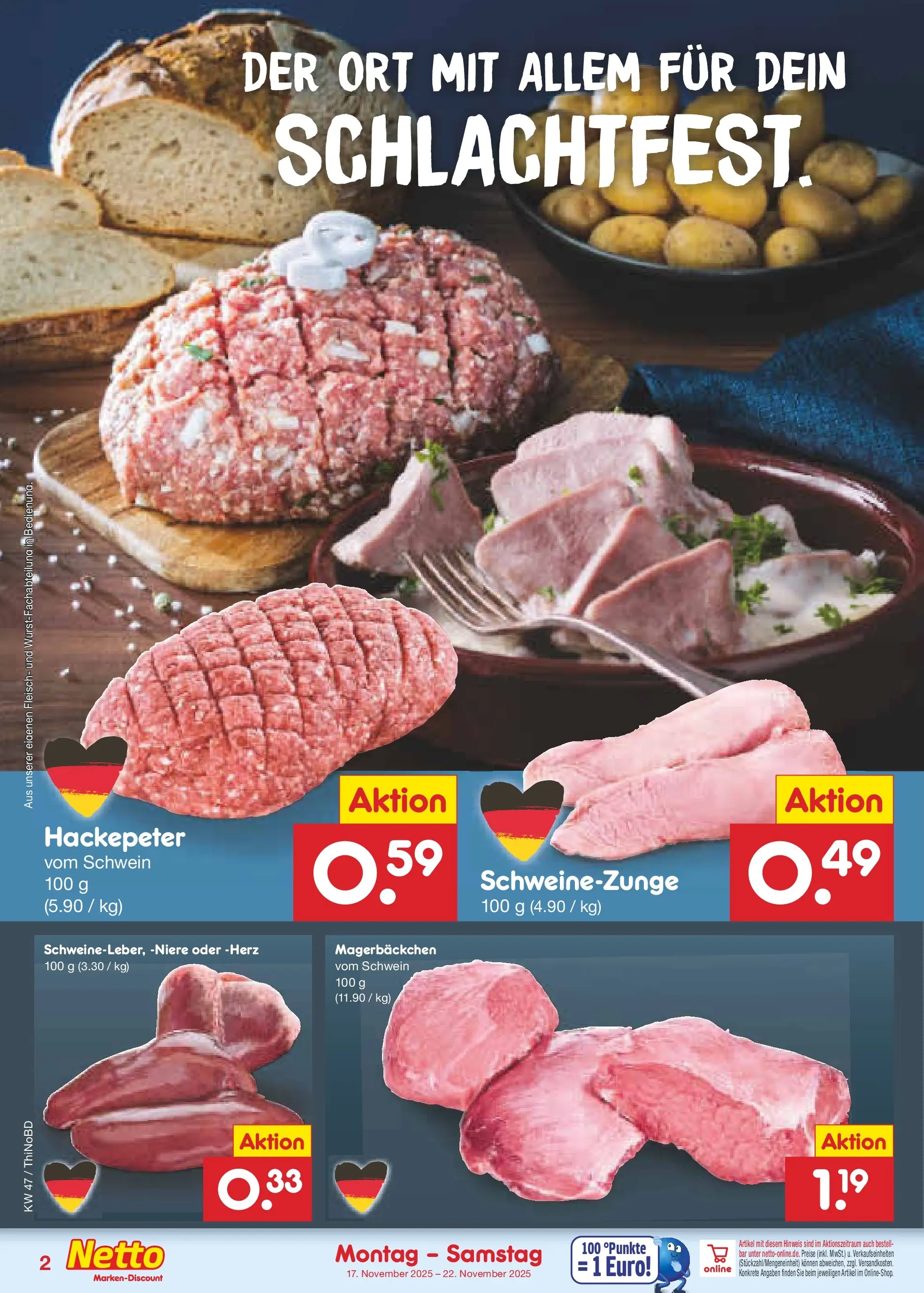 Netto Marken-Discount prospekt Herzberg	 (ab 17.11.2025) » Angebote | Seite: 26 | Produkte: Fleisch