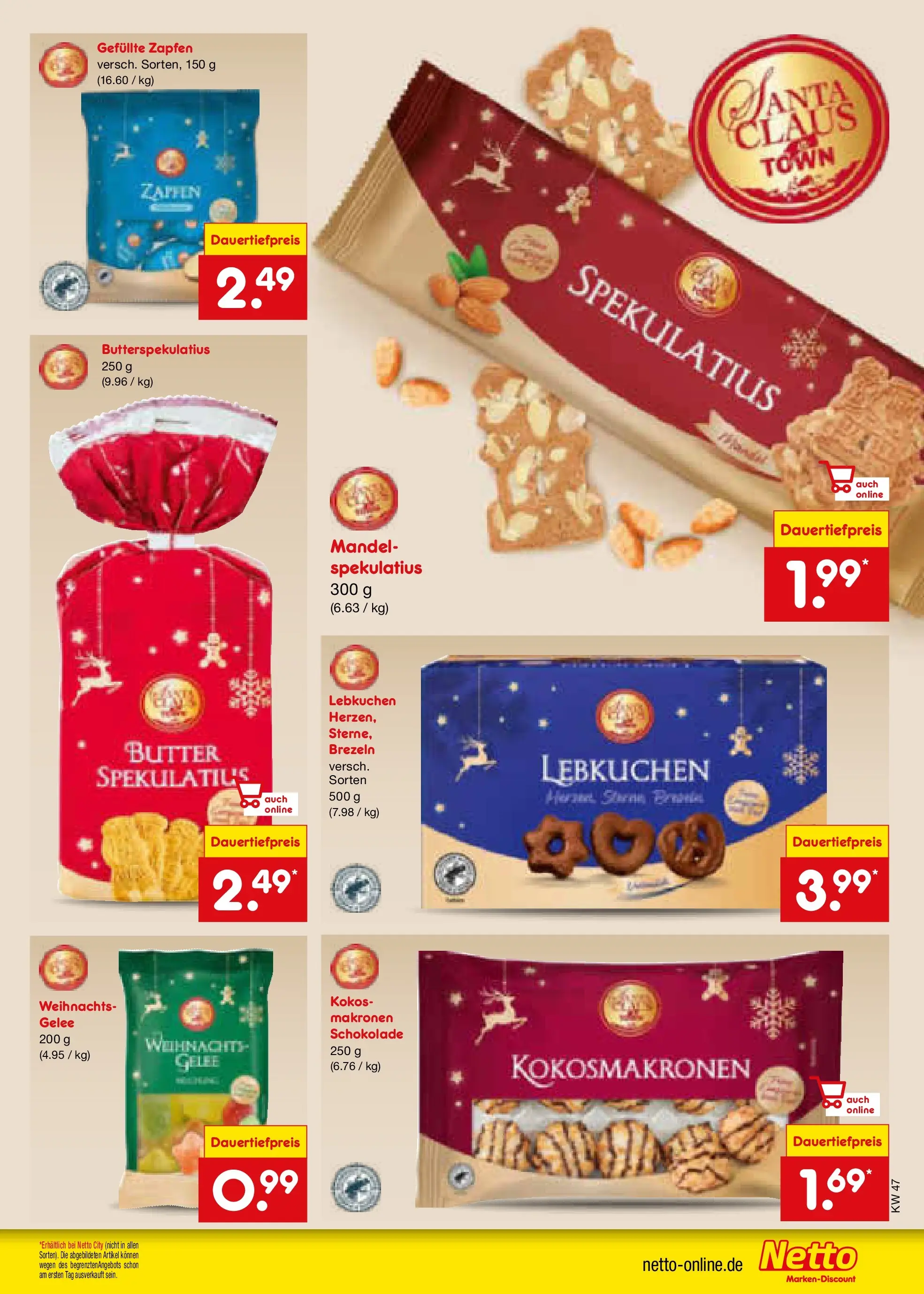 Netto Marken-Discount prospekt Kruft	 (ab 16.11.2025) » Angebote | Seite: 47 | Produkte: Butter, Schokolade