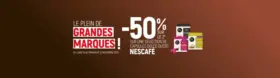 Le plein de grandes marques ! -50% SUR LE 2EME