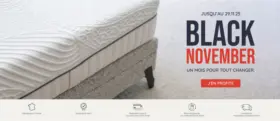 BLACK NOVEMBER ! Jusqu'à -30% de remise sur nos matelas et sommiers fabriqués en France