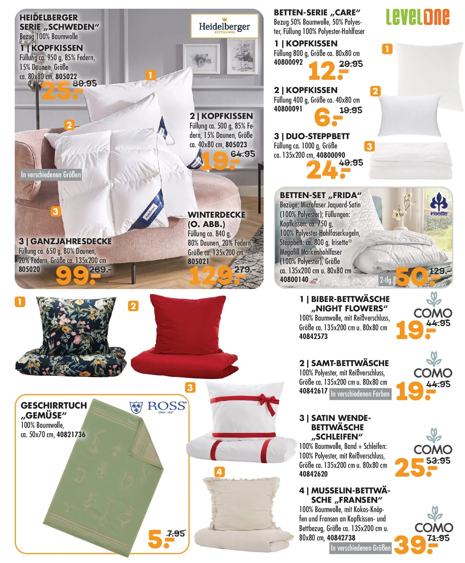 Möbel Kraft - Möbel Kraft: Stilvolle Gemütlichkeit zum Sonderpreis (ab 11.11.2025) zum Blättern | Seite: 5 | Produkte: Bettwäsche, Kopfkissen, Bettenset