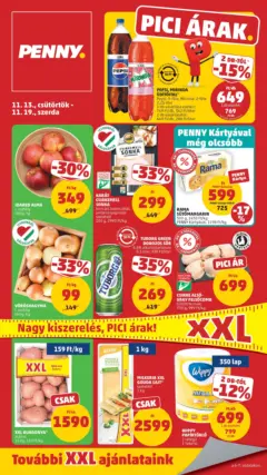 PENNY - Pennymarket újság érvényessége -2025.11.19-ig - amely érvényes a következő dátumtól: 12.11.2025