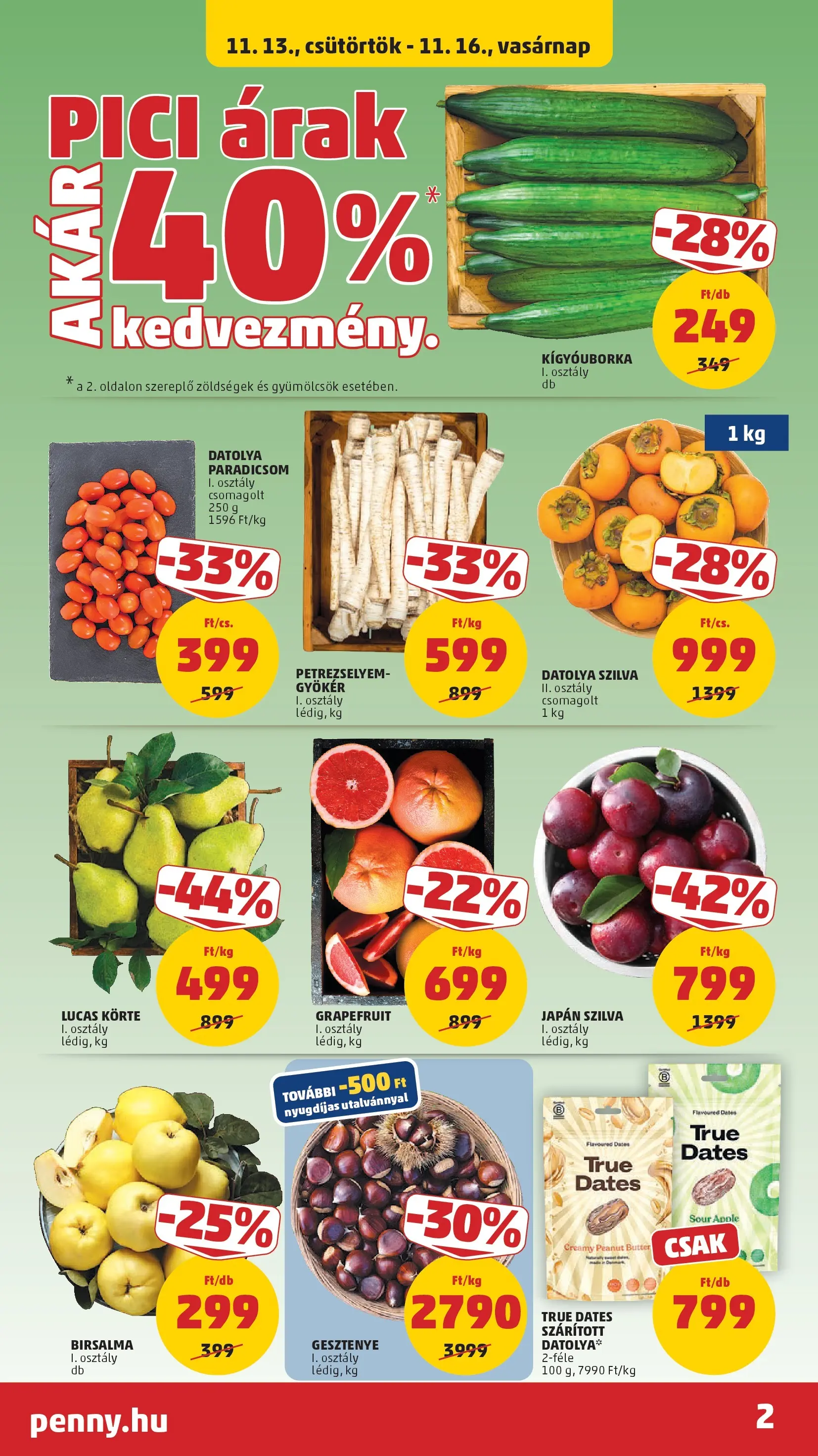 PENNY - Pennymarket újság érvényessége -2025.11.19-ig: 2025.11.12.-tól lapozható | Oldal: 2