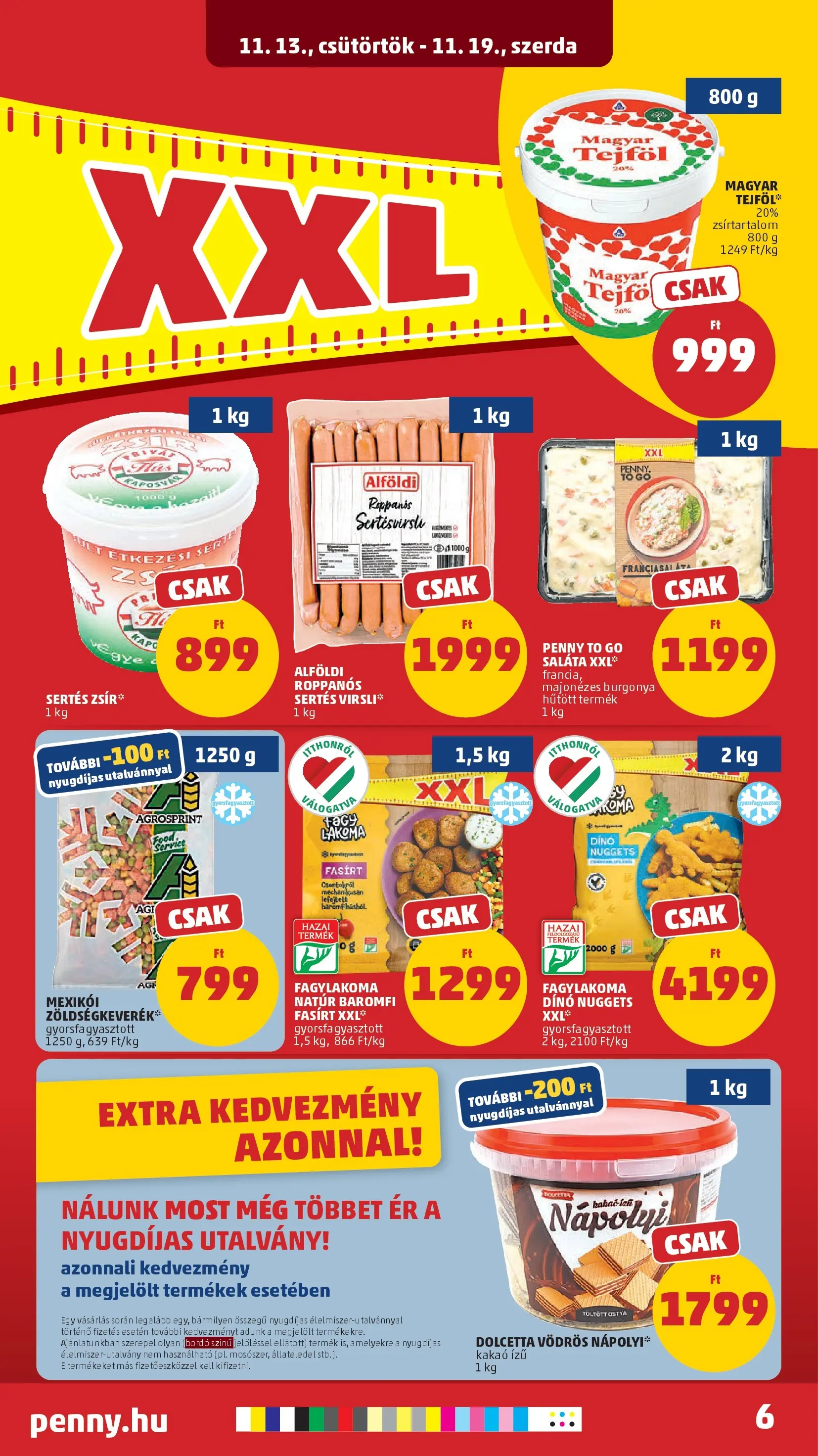PENNY - Pennymarket újság érvényessége -2025.11.19-ig: 2025.11.12.-tól lapozható | Oldal: 6