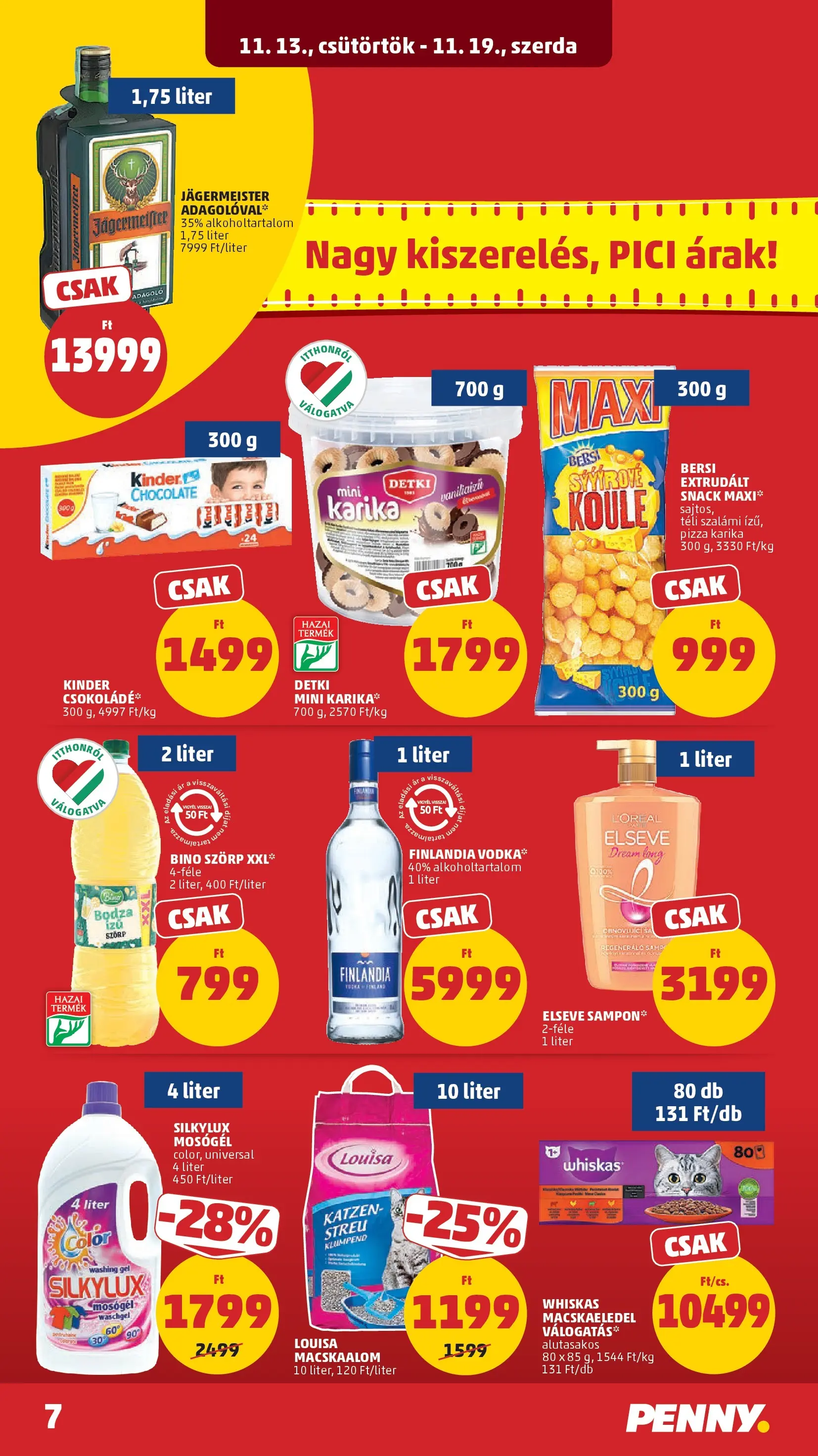 PENNY - Pennymarket újság érvényessége -2025.11.19-ig: 2025.11.12.-tól lapozható | Oldal: 7