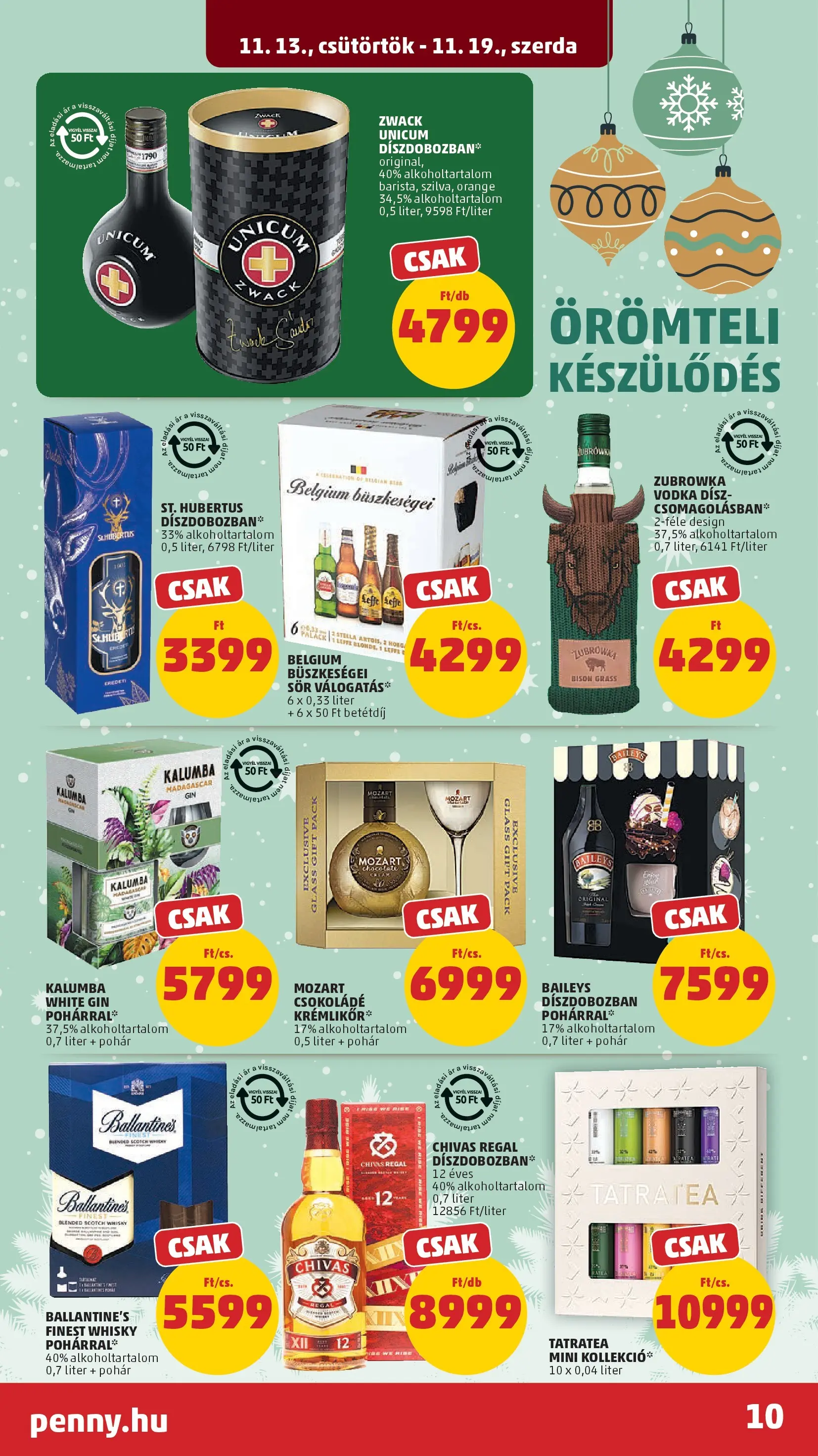 PENNY - Pennymarket újság érvényessége -2025.11.19-ig: 2025.11.12.-tól lapozható | Oldal: 10