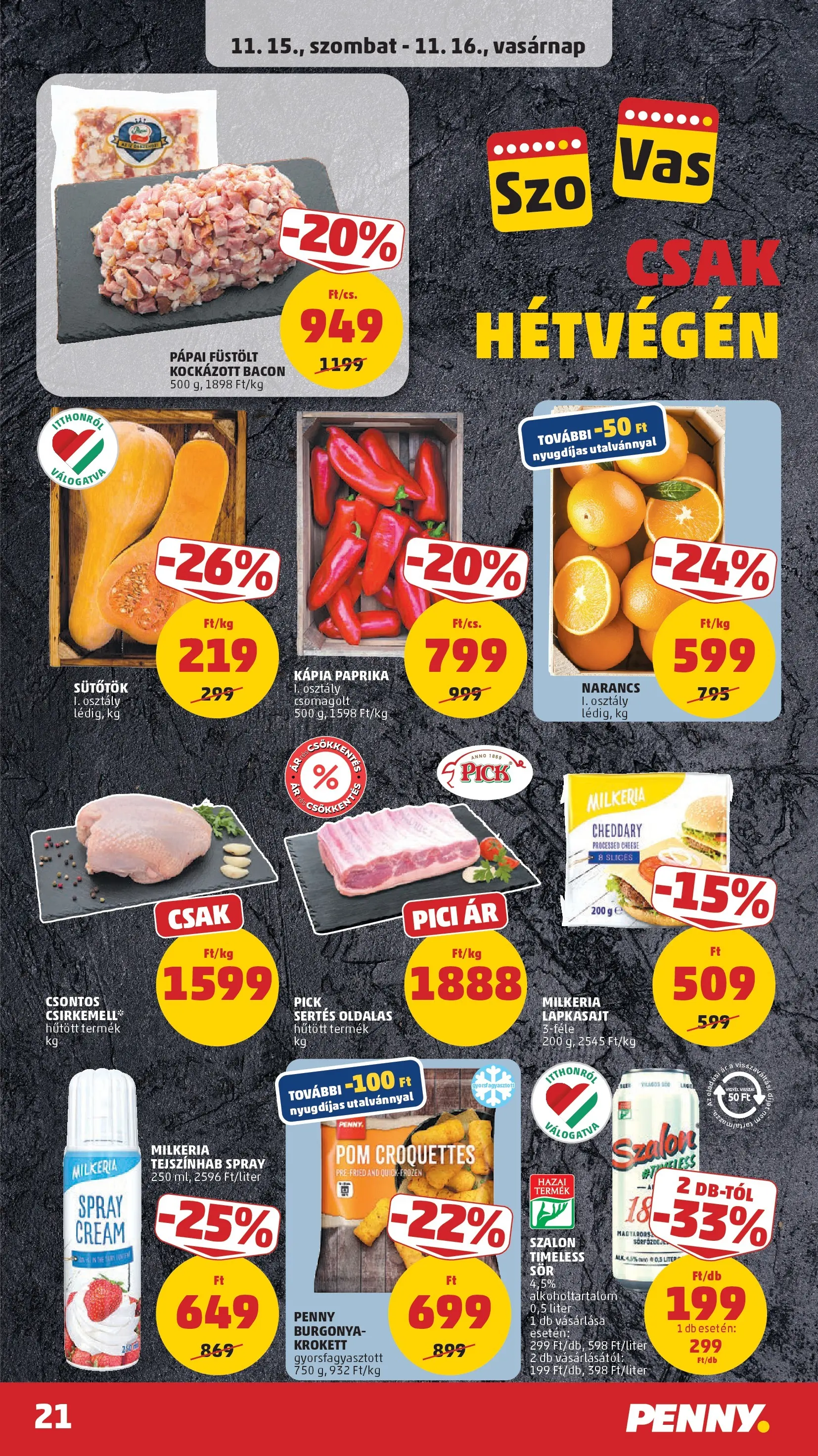 PENNY - Pennymarket újság érvényessége -2025.11.19-ig: 2025.11.12.-tól lapozható | Oldal: 21