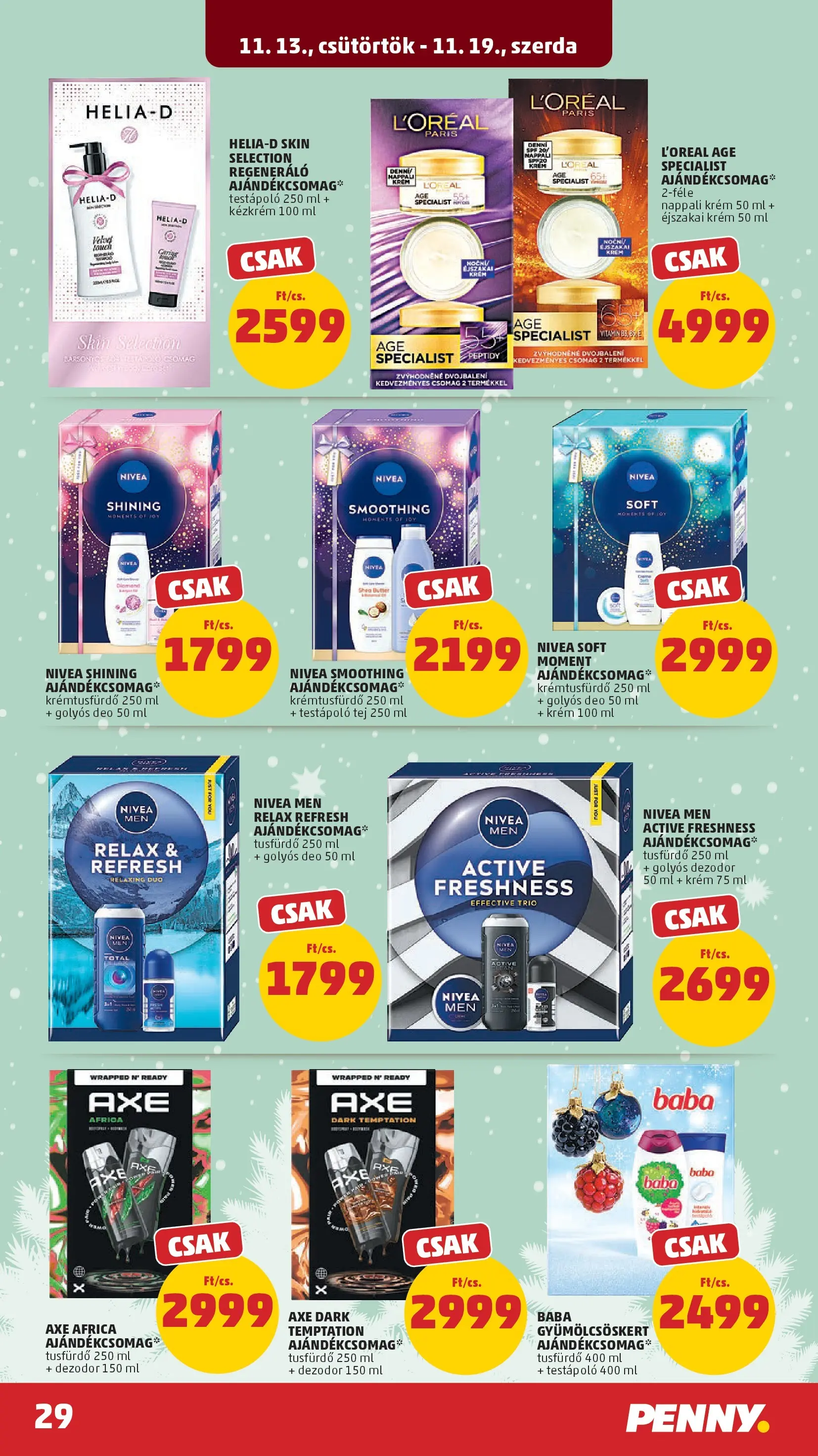 PENNY - Pennymarket újság érvényessége -2025.11.19-ig: 2025.11.12.-tól lapozható | Oldal: 29