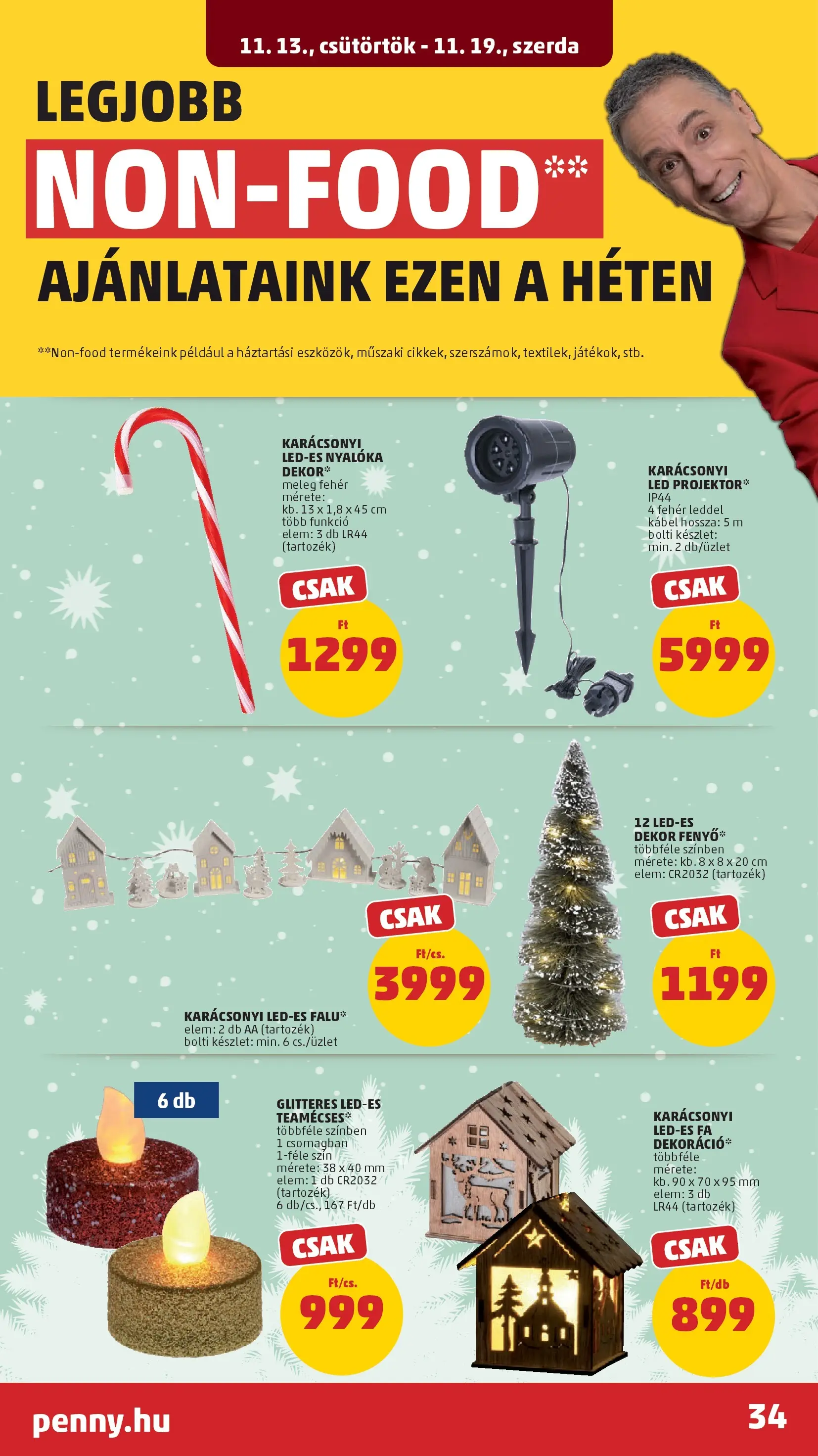PENNY - Pennymarket újság érvényessége -2025.11.19-ig: 2025.11.12.-tól lapozható | Oldal: 34