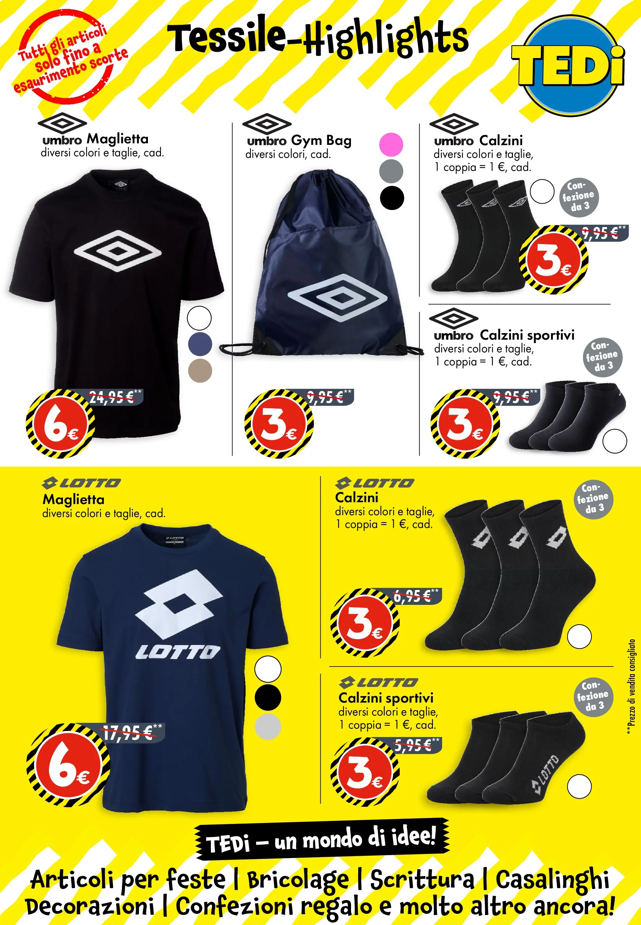 Nuovo TEDi - TEDi volantino fino al 14.11.2025 dal 10/11/2025 > offerte anteprima 🛍️ | Pagina: 4 | Prodotti: Calzini, Maglietta, Decorazioni