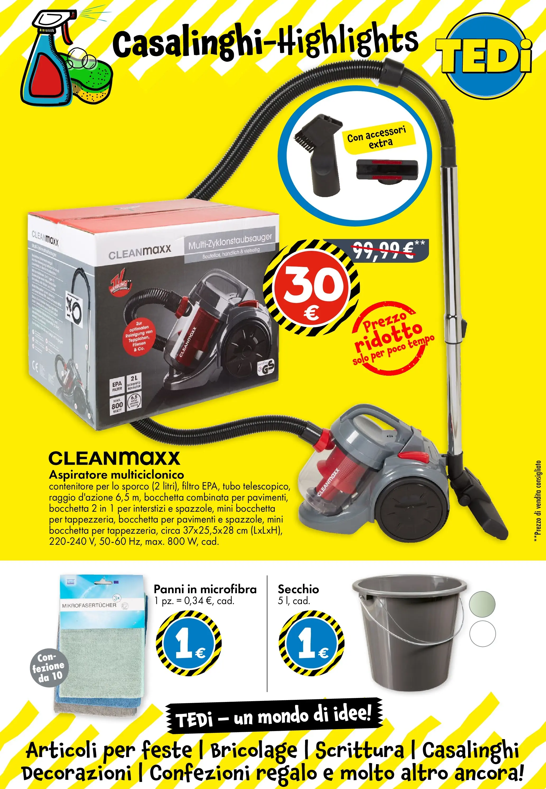 Nuovo TEDi - TEDi volantino fino al 14.11.2025 dal 10/11/2025 > offerte anteprima 🛍️ | Pagina: 7 | Prodotti: Tubo, Secchio, Contenitore, Decorazioni