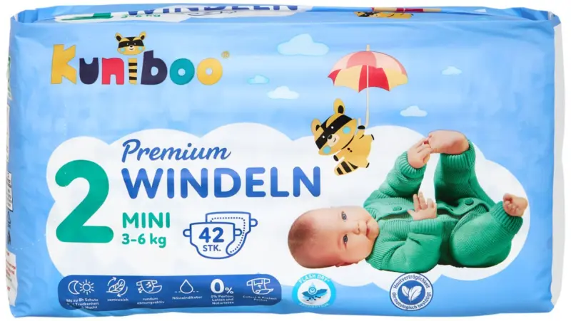 KUNIBOO Бебешки пелени размер 2 3-6 кг
