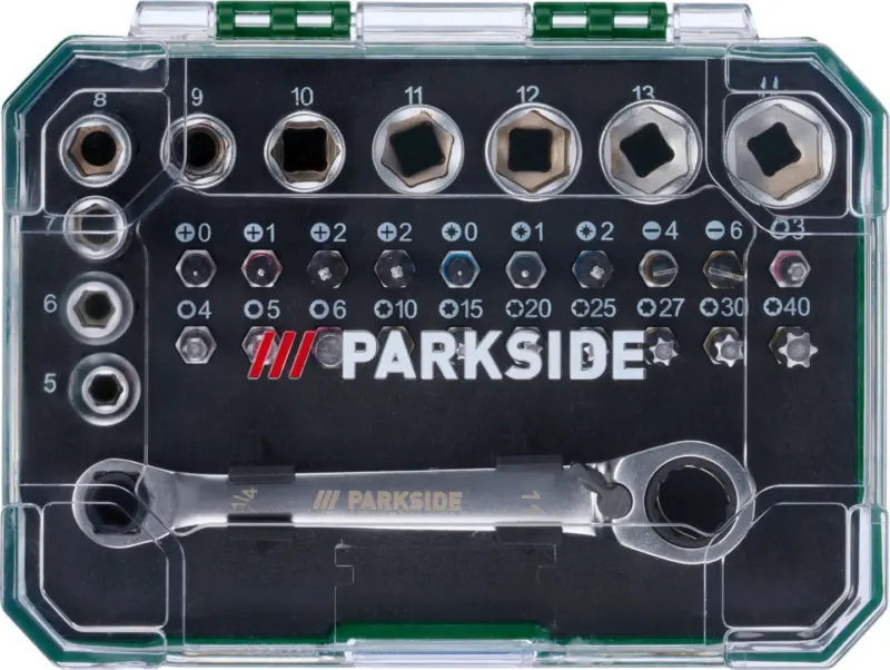 Parkside® Гаечен ключ с тресчотка и битове