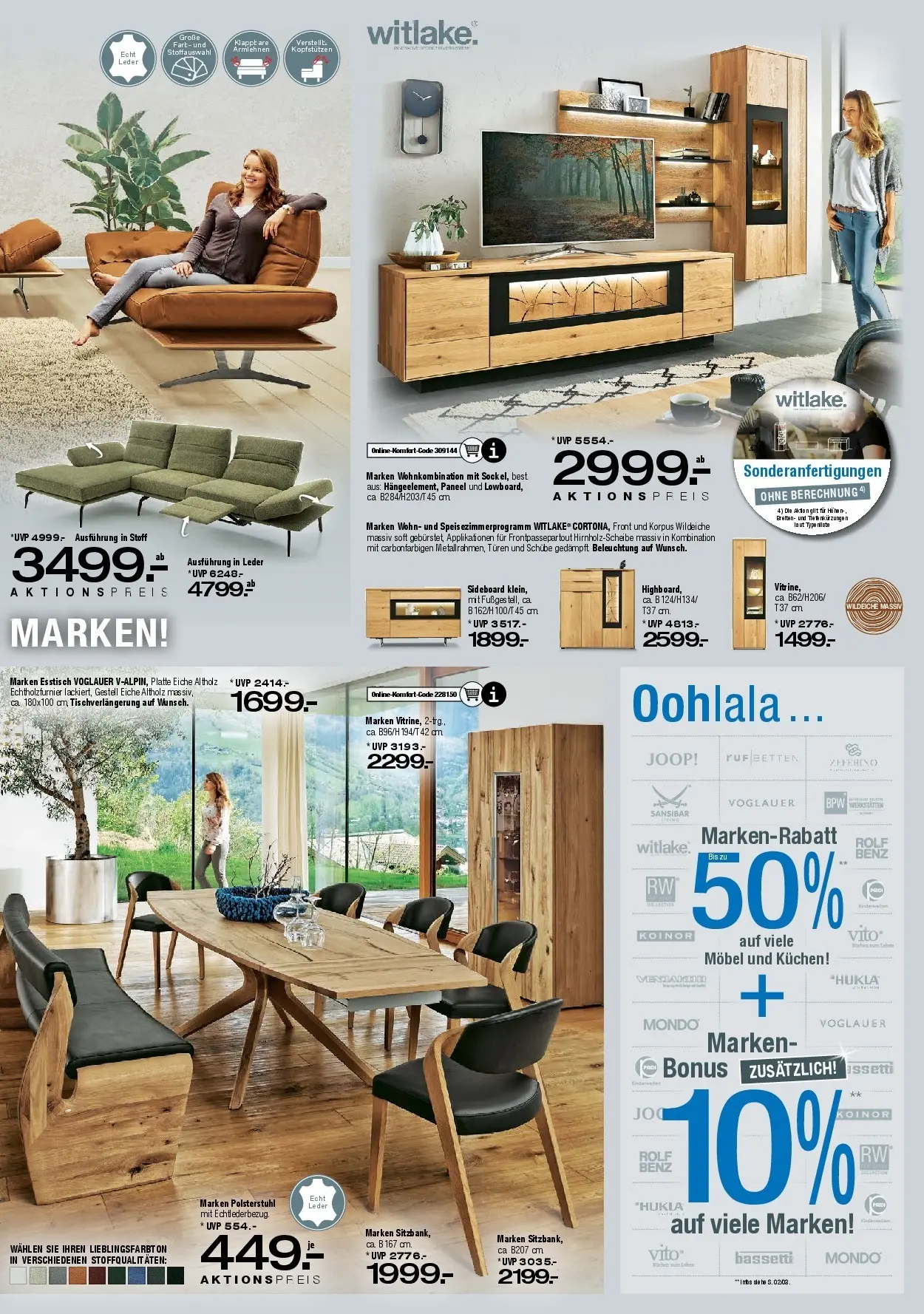 Ostermann - Möbel Ostermann: Neue Möbel wirken Wunder. (ab 15.11.2025) zum Blättern | Seite: 4 | Produkte: Sideboard, Esstisch, Kuchen