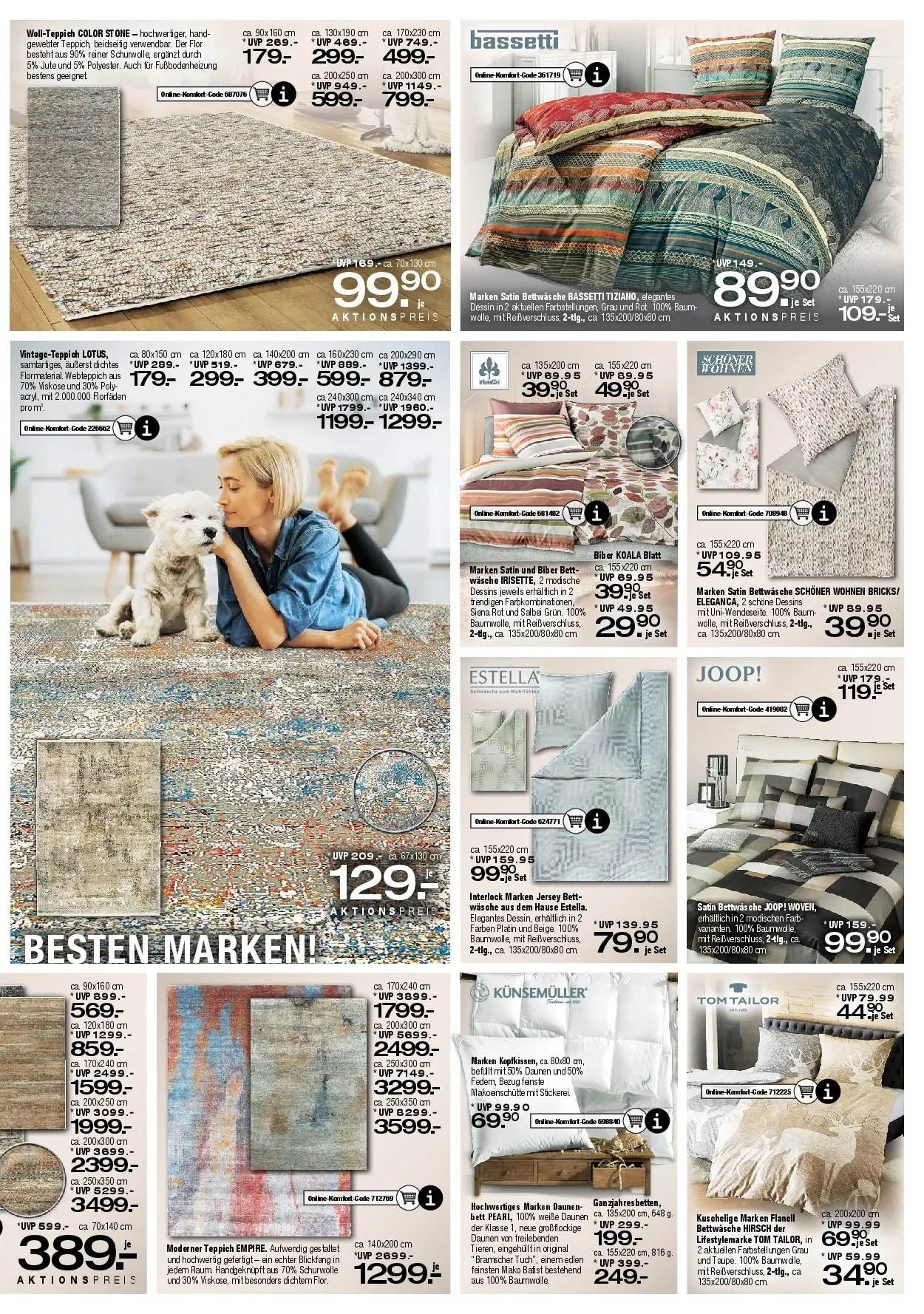 Ostermann - Möbel Ostermann: Neue Möbel wirken Wunder. (ab 15.11.2025) zum Blättern | Seite: 6 | Produkte: Bett, Bettwäsche, Teppich