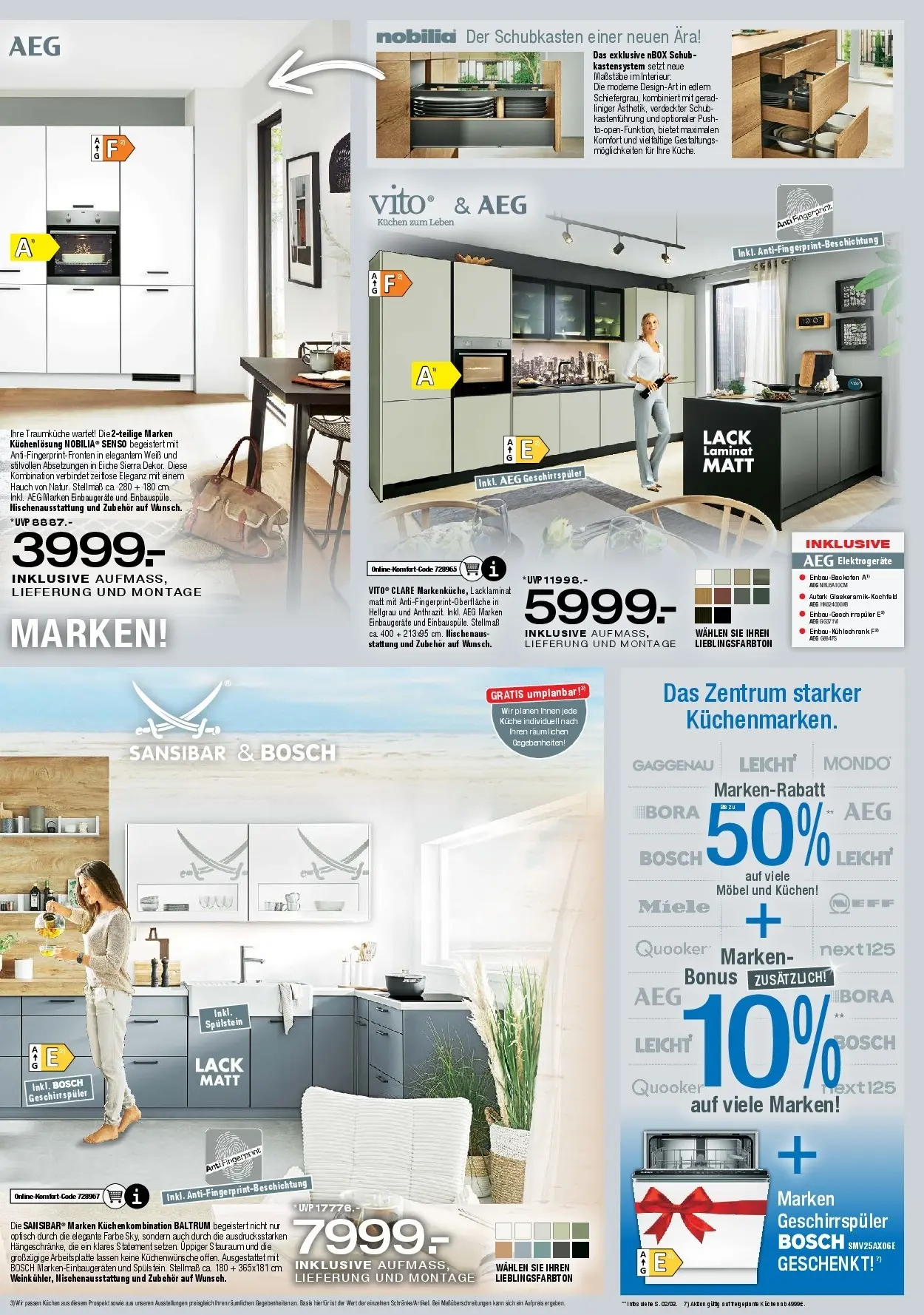 Ostermann - Möbel Ostermann: Neue Möbel wirken Wunder. (ab 15.11.2025) zum Blättern | Seite: 10 | Produkte: Miele, Bosch, Geschirrspüler, Küche