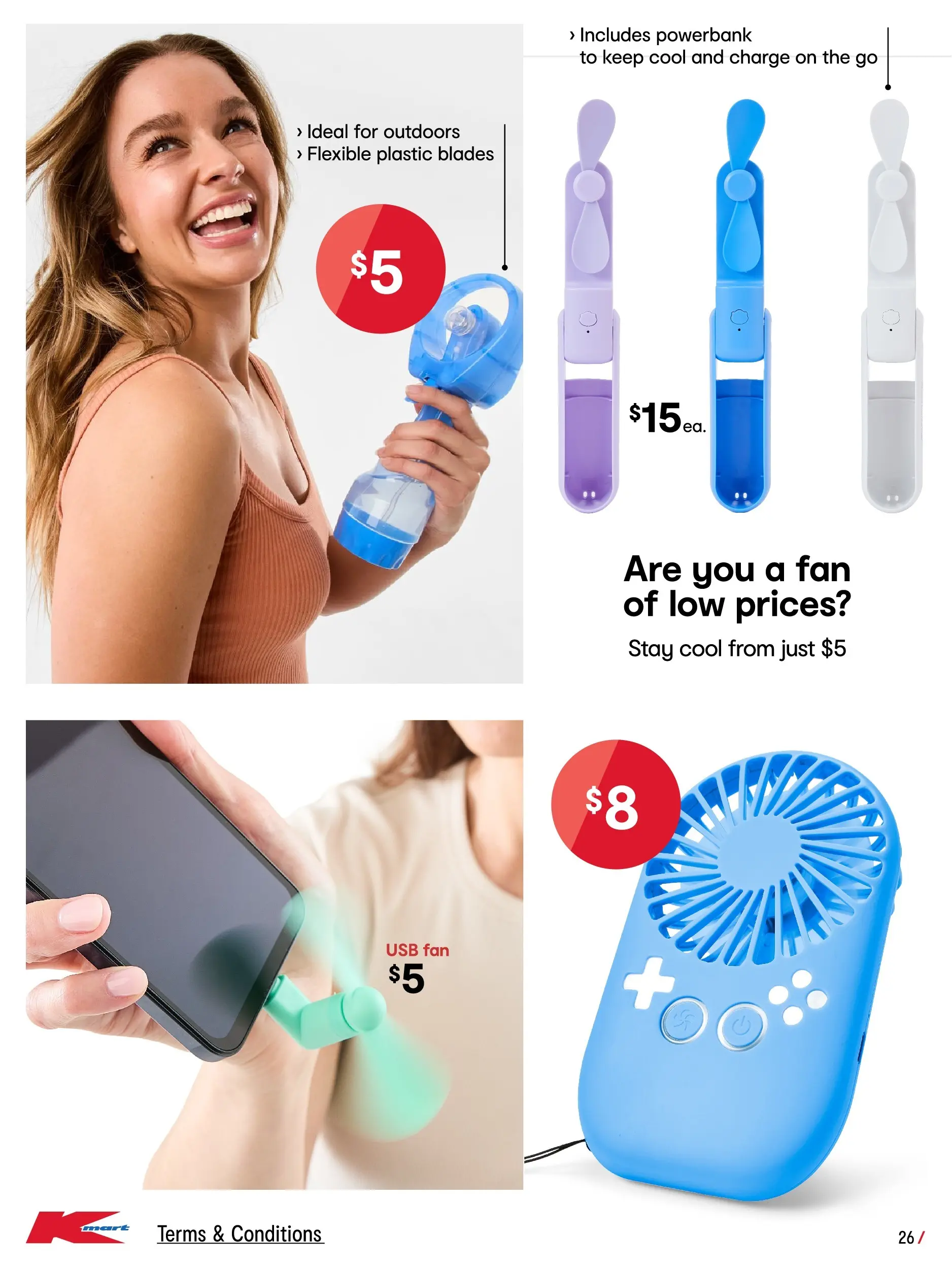 ﻿﻿Kmart catalogue valid from 12/11/2025 > Online Australia | Page: 26 | Products: Usb, Fan