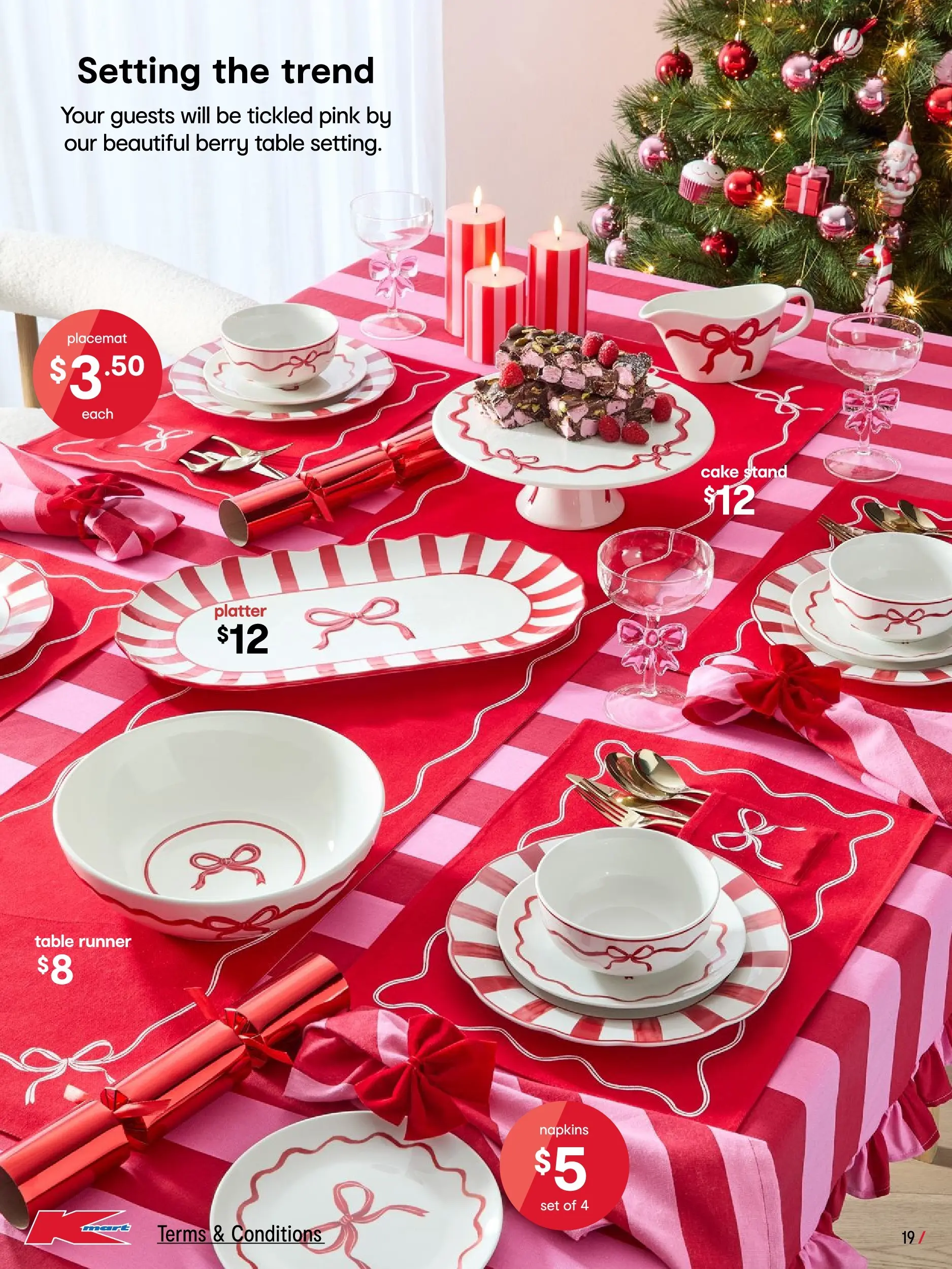 ﻿﻿Kmart catalogue valid from 12/11/2025 > Online Australia | Page: 19 | Products: Table, Napkins, Table runner