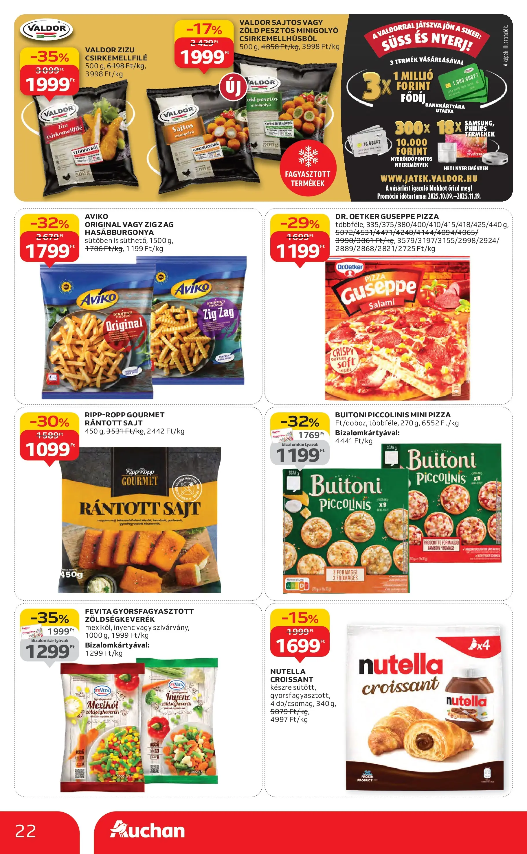 Auchan - Auchan újság érvényessége 11.19.-ig - 2025.11.12. -tól/töl > akció, lapozható szórólap 🛍️ | Oldal: 22