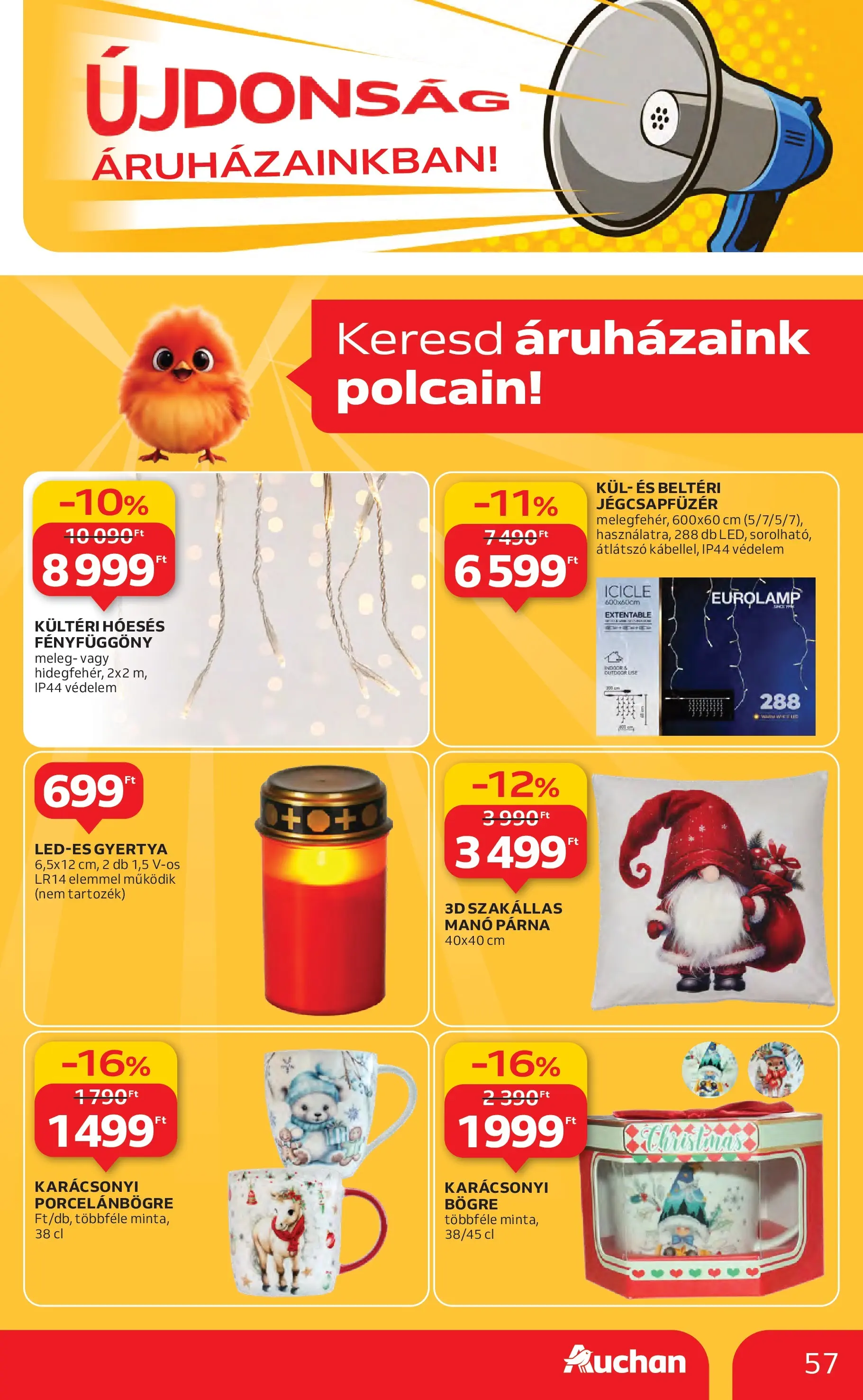 Auchan - Auchan újság érvényessége 11.19.-ig - 2025.11.12. -tól/töl > akció, lapozható szórólap 🛍️ | Oldal: 57