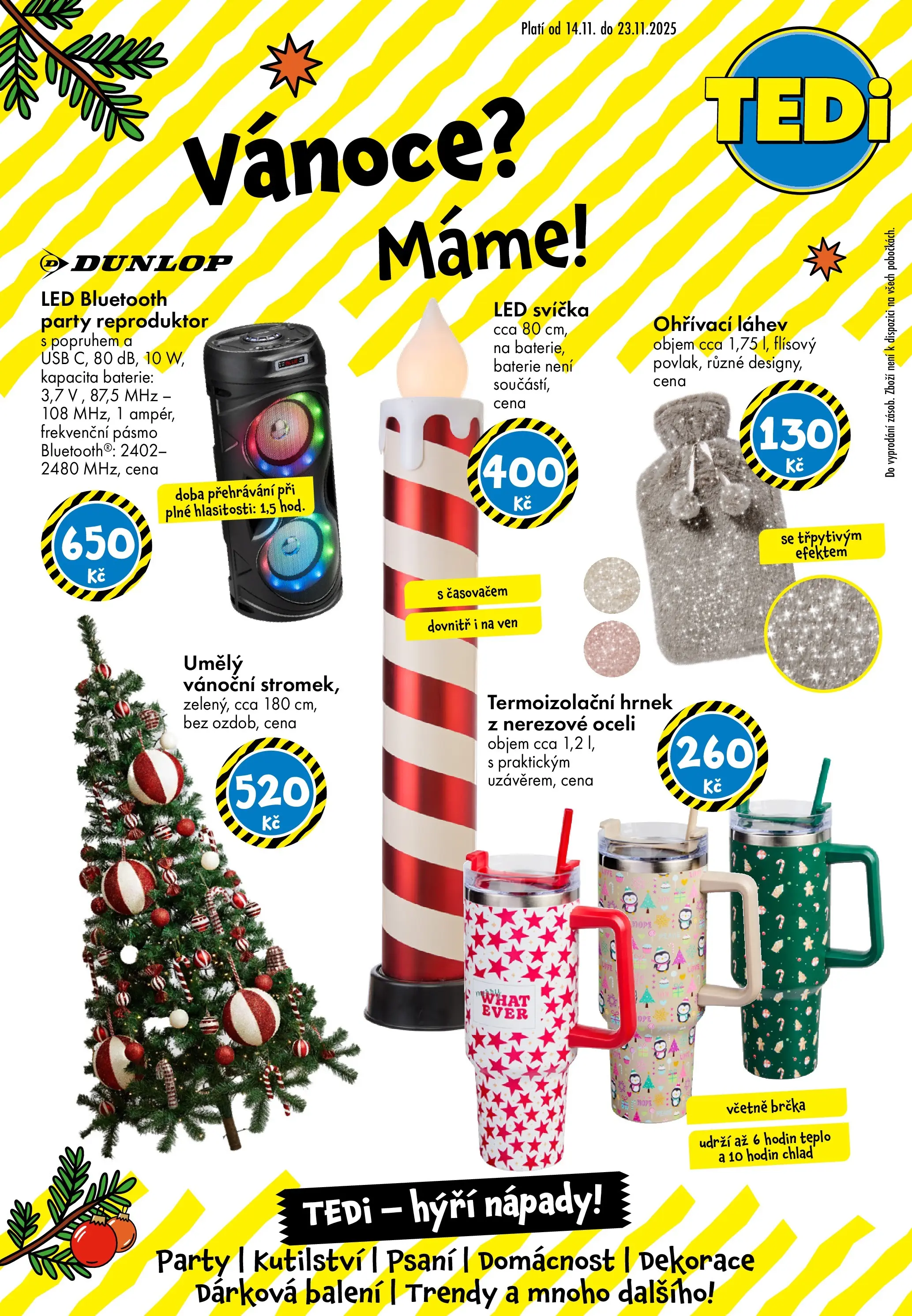TEDi - TEDi leták do 22.11.2025 od 12.11.2025 - akční nabídka | Strana: 1