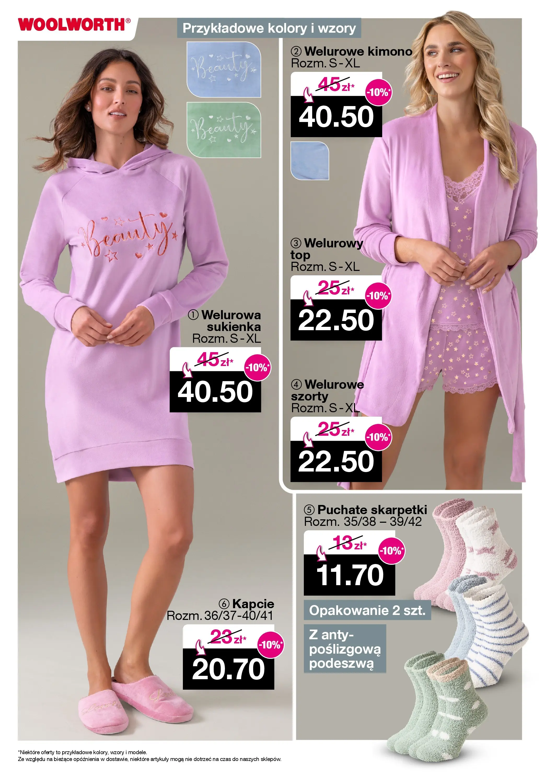 Woolworth - Woolworth: Cotygodniowe oferty od (13.11.2025 - 24.11.2025) | Strona: 5 | Produkty: Szorty, Kapcie, Sukienka, Skarpetki