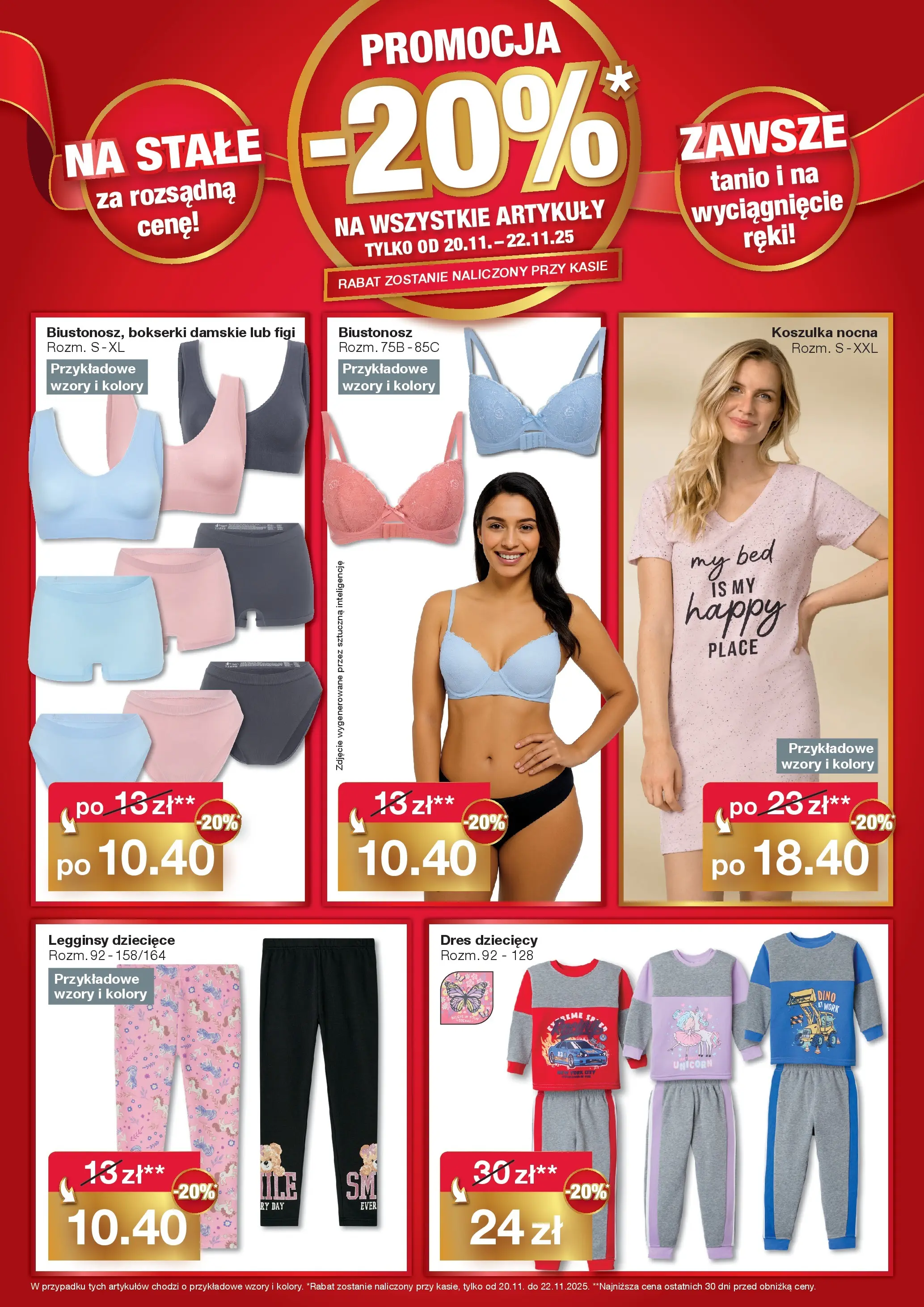 Woolworth Gazetka - Tychy od (20.11.2025 - 22.11.2025) | Strona: 6 | Produkty: Biustonosz, Legginsy, Bokserki
