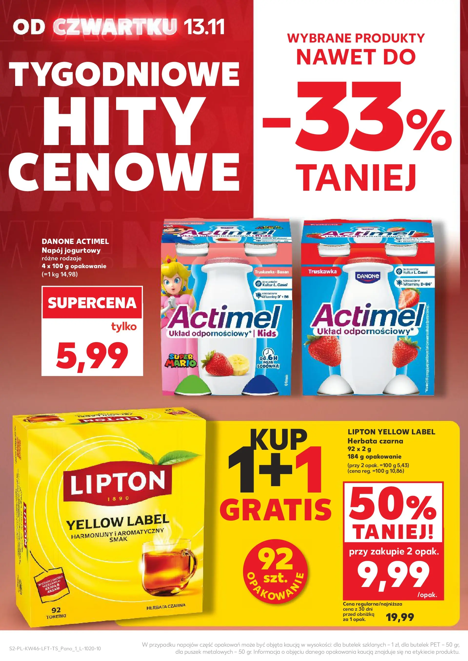 Kaufland gazetka od 13.11.2025 - od jutra PDF | Strona: 2 | Produkty: Lodówka, Herbata, Torebki