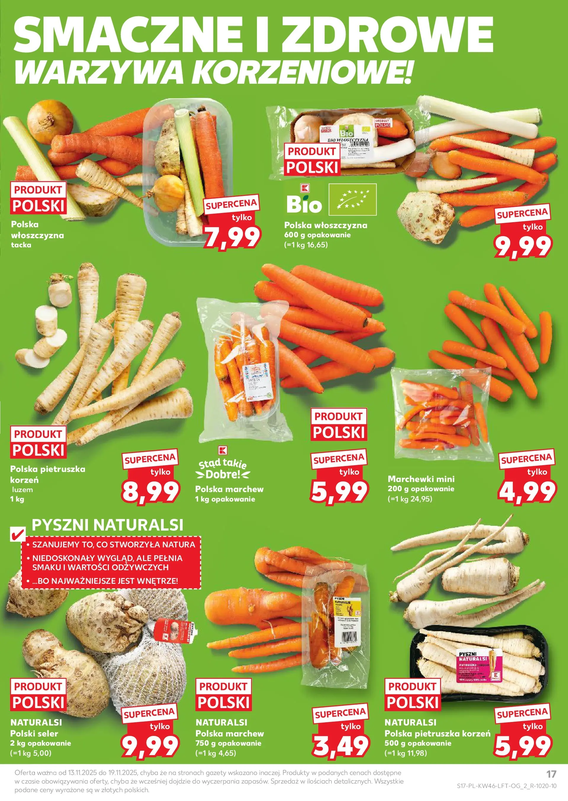 Kaufland gazetka od 13.11.2025 - od jutra PDF | Strona: 17 | Produkty: Pietruszka, Warzywa