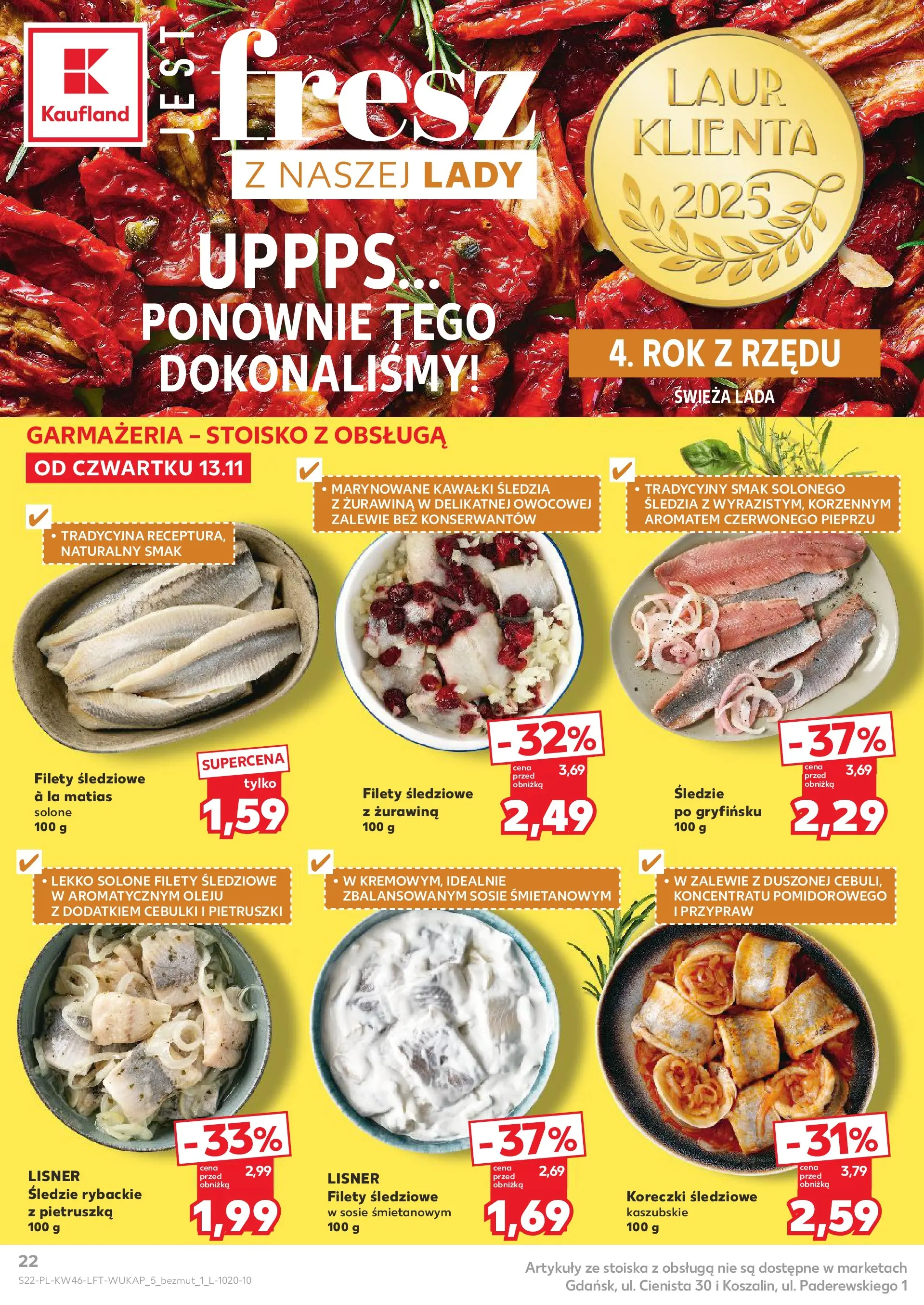Kaufland gazetka od 13.11.2025 - od jutra PDF | Strona: 22 | Produkty: Pietruszka, Żurawina